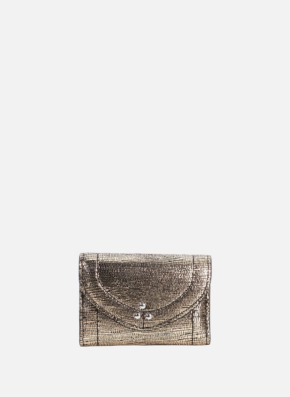 Shiny leather wallet Golden by JÉRÔME DREYFUSS JÉRÔME DREYFUSS Shiny leather wallet Golden