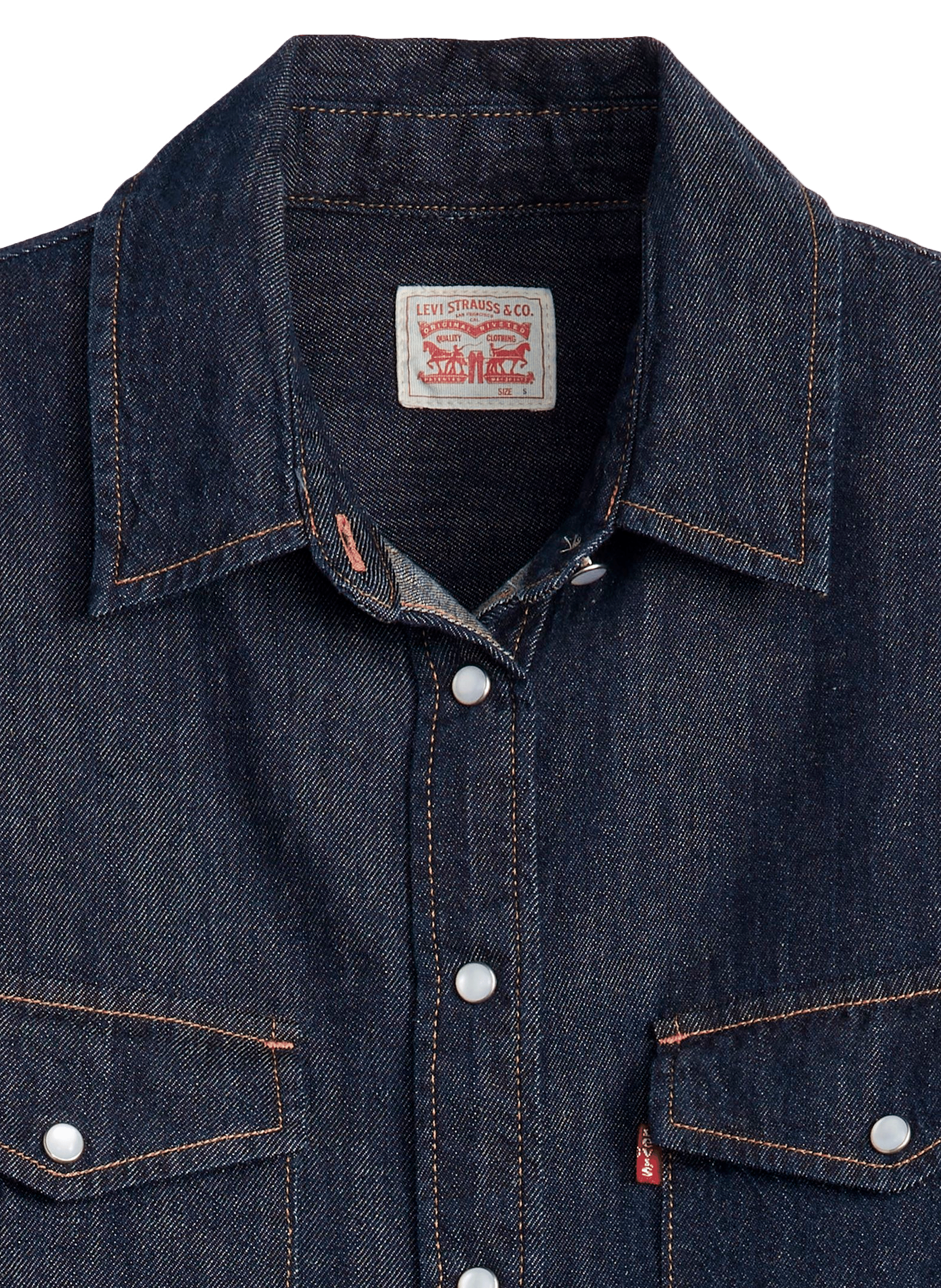 Bleached denim Shirt LEVI'S Blue