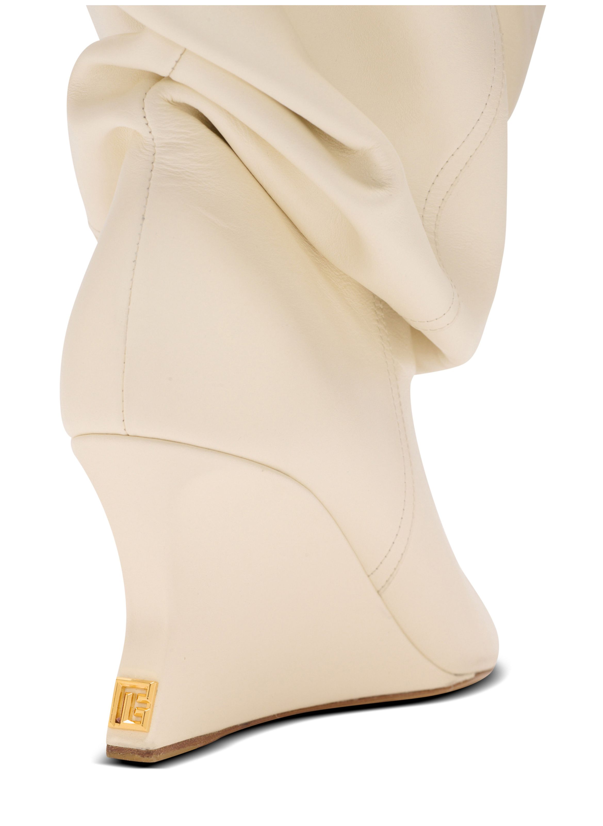 Bottines wedge BALMAIN Blanc