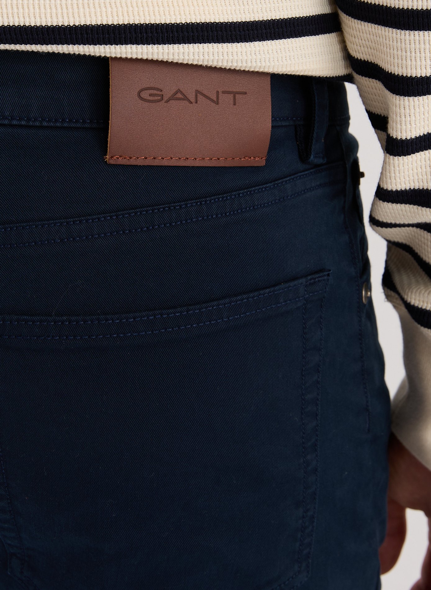 Plain trousers GANT Blue