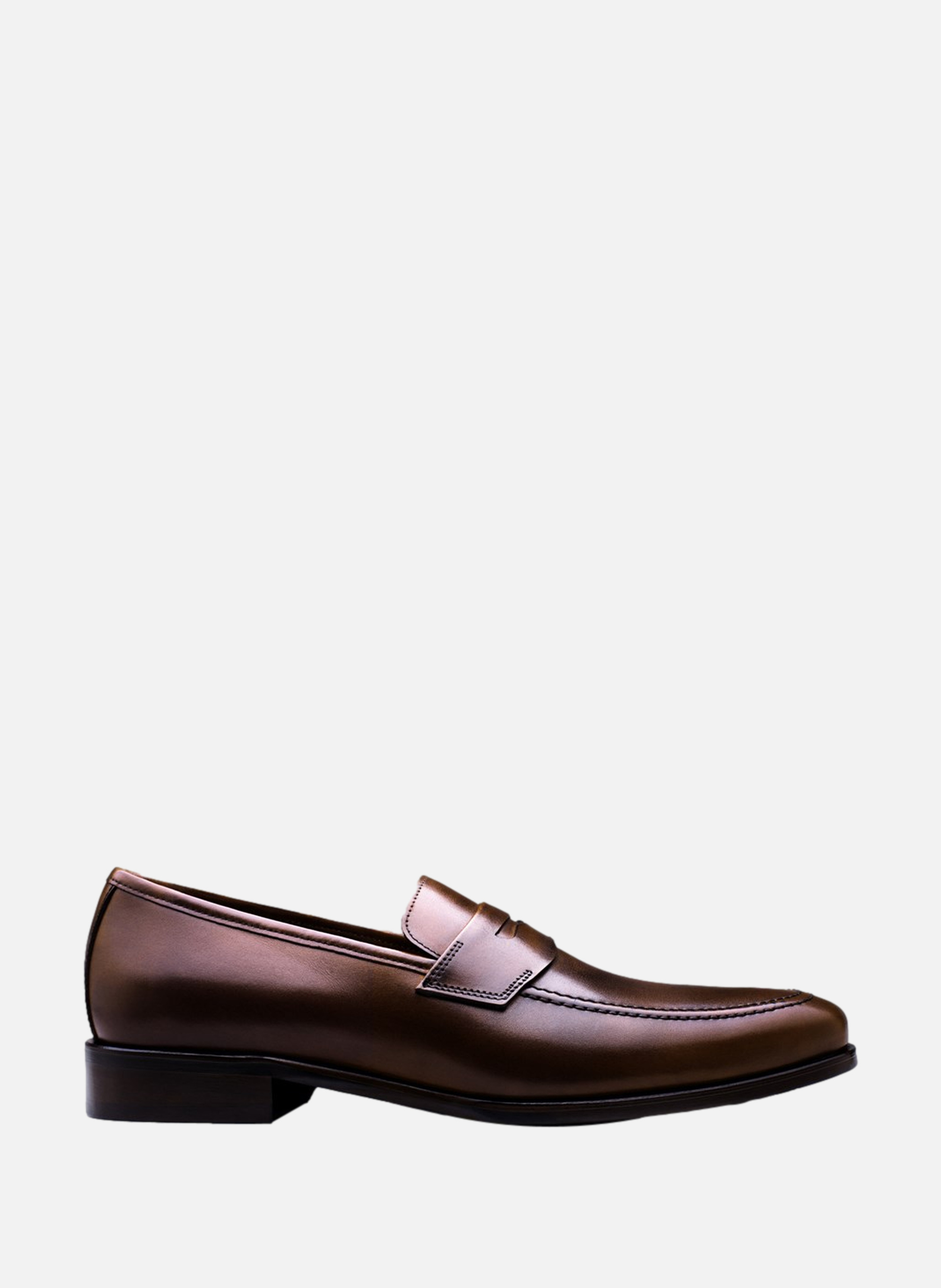 FINSBURY Mocassin cuir luton Marron
