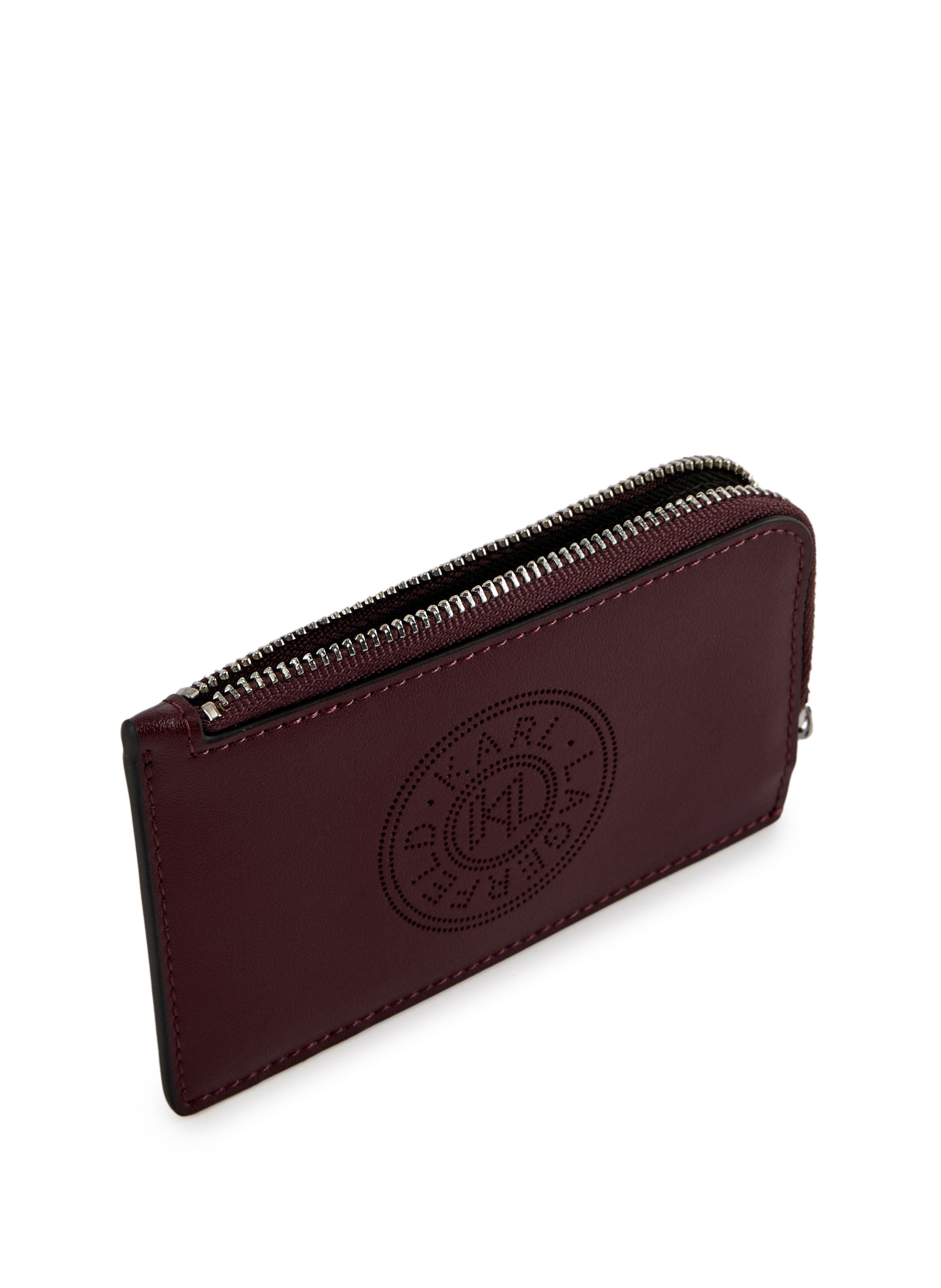 Porte-cartes en cuir KARL LAGERFELD Rouge