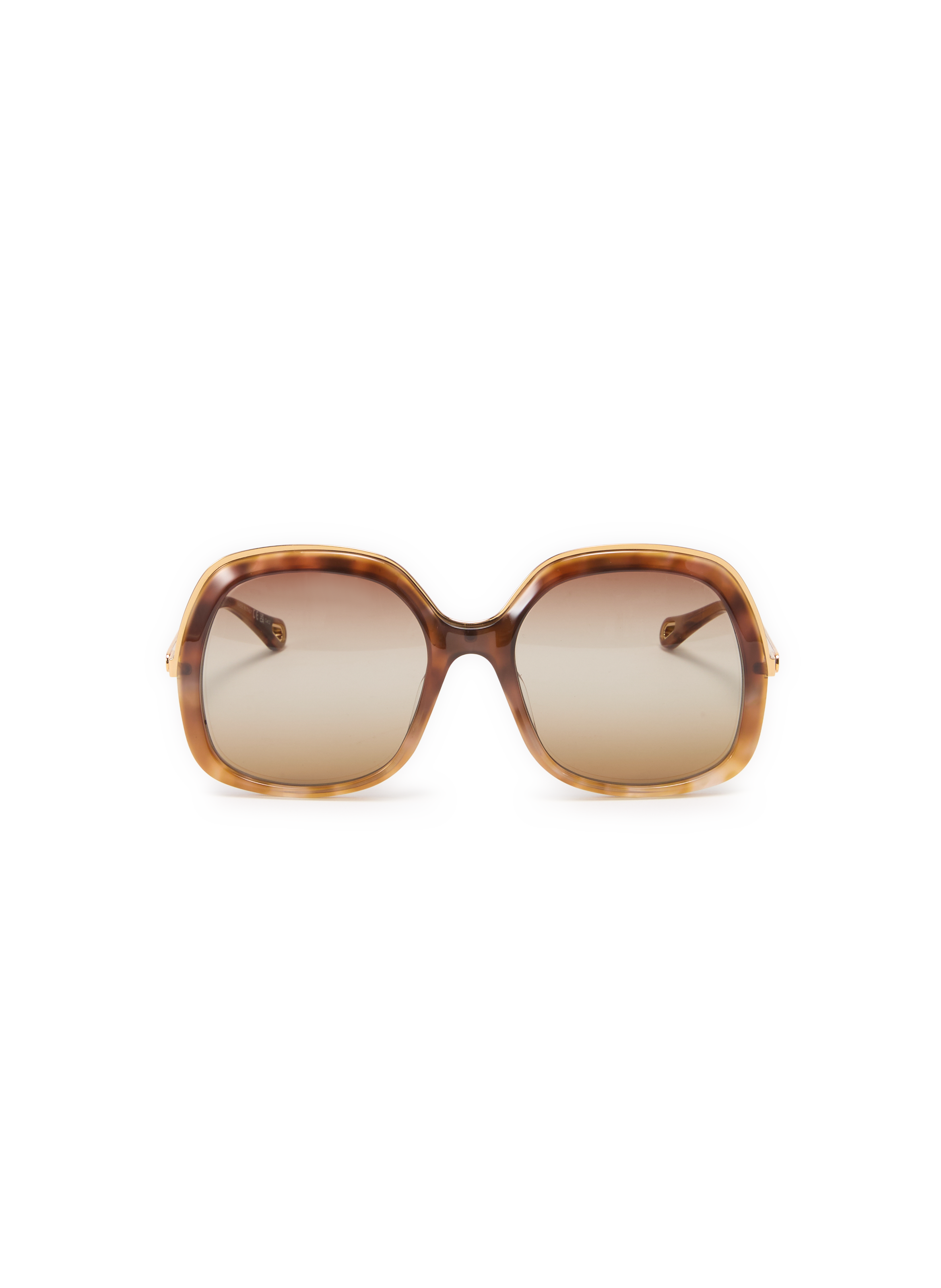 CHLOÉ Round tie and dye sunglasses Brown