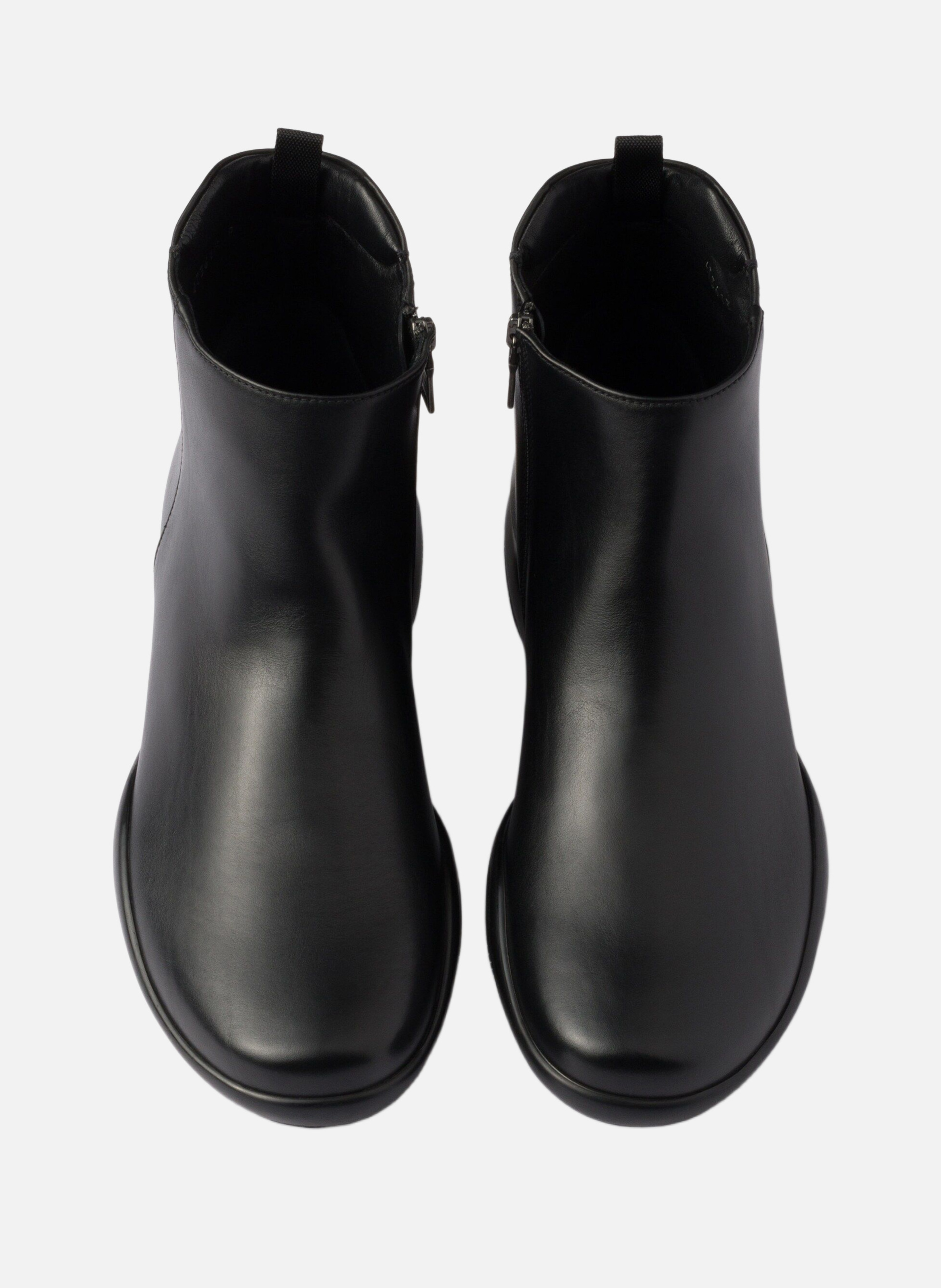 Bottines toblach en cuir PRADA Noir
