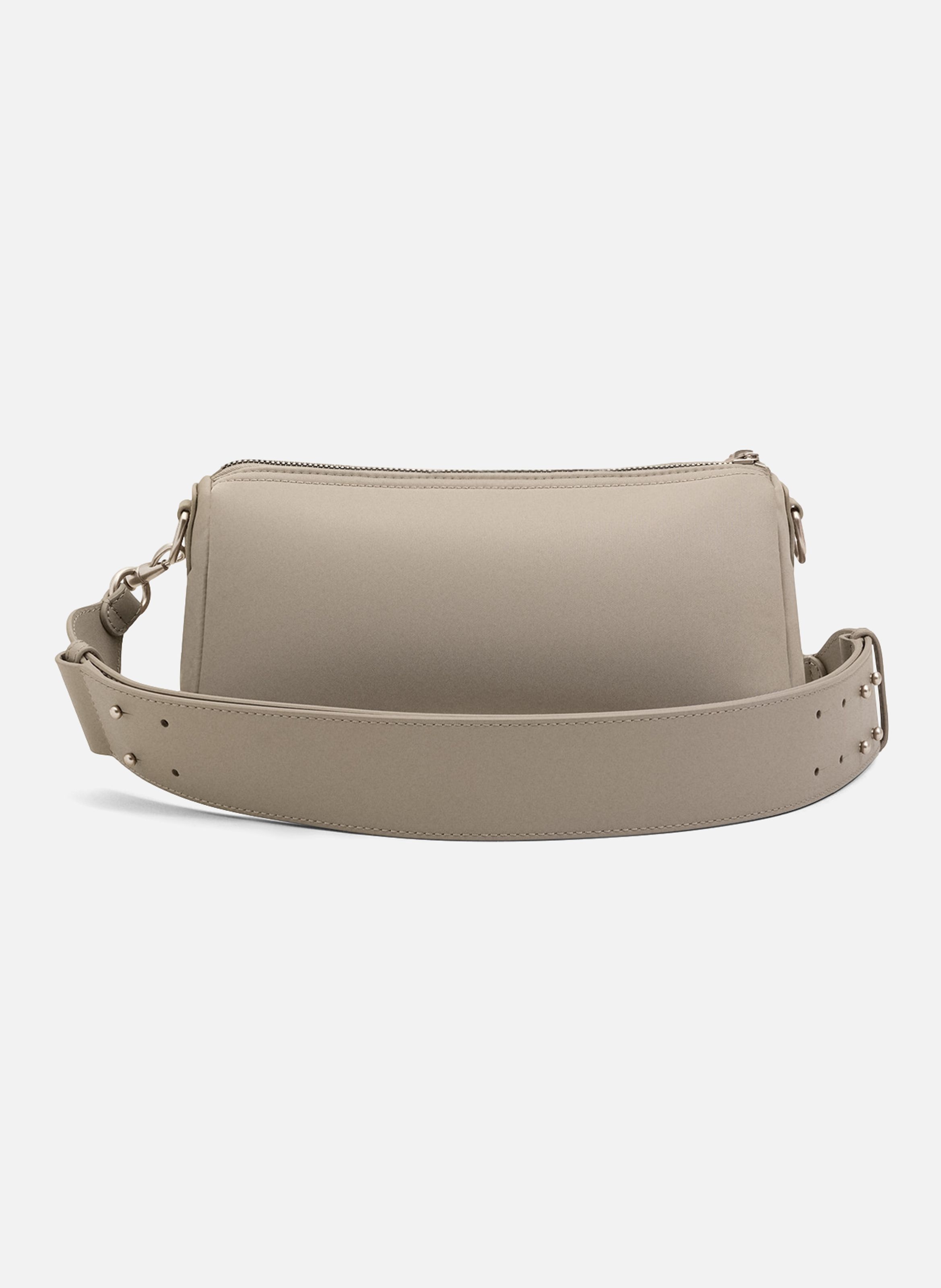 Sac marcel en nylon ouatiné unisexe AMI PARIS Gris