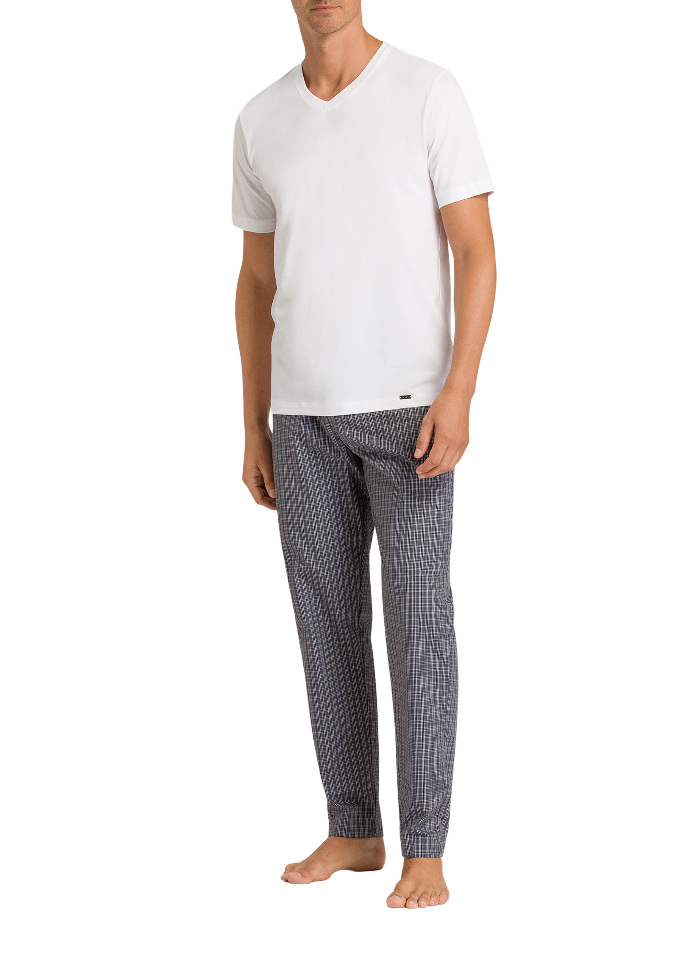 Cotton V-neck T-shirt HANRO White