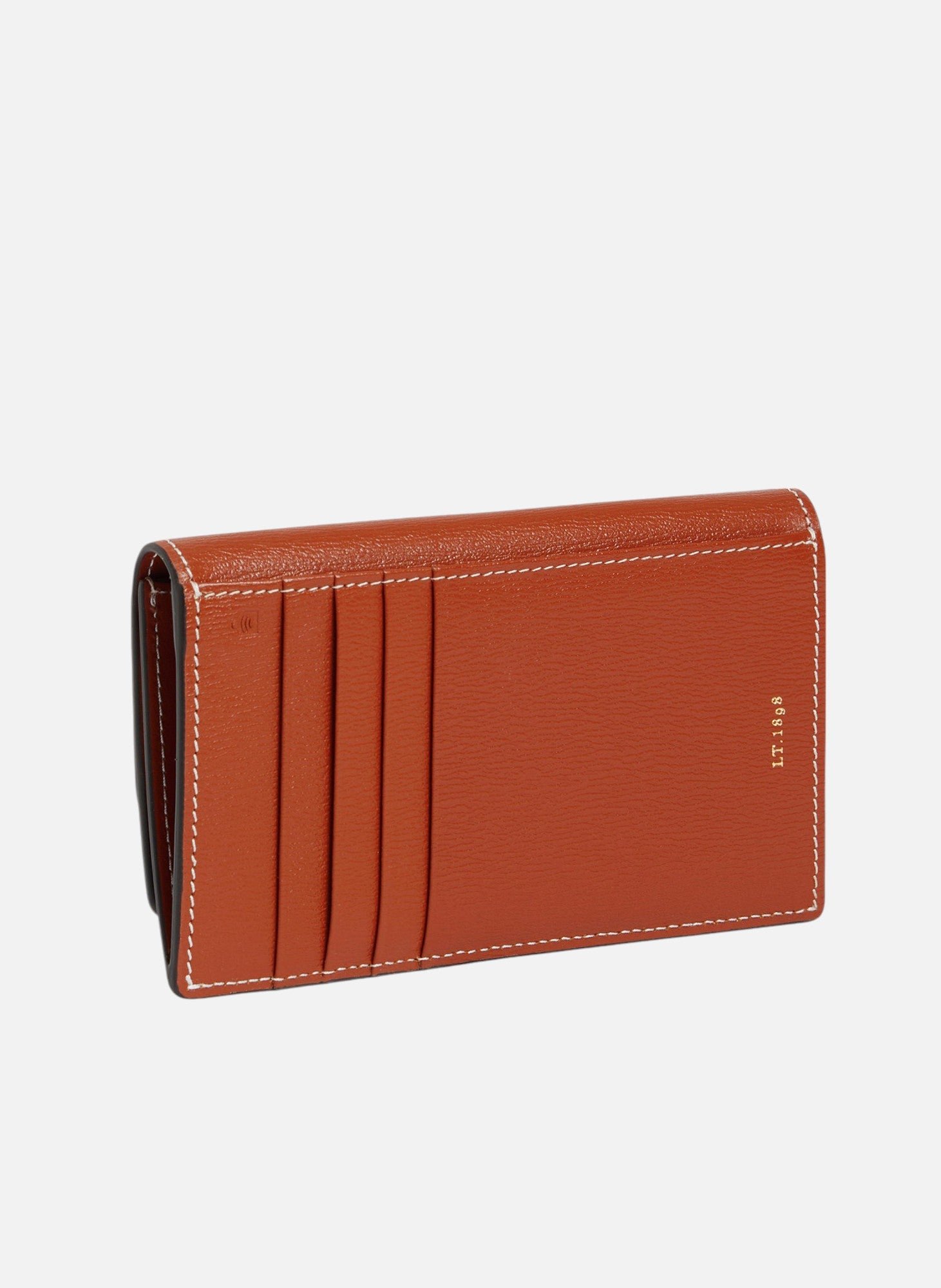 Porte cartes à rabat naya en cuir liégé LE TANNEUR Marron