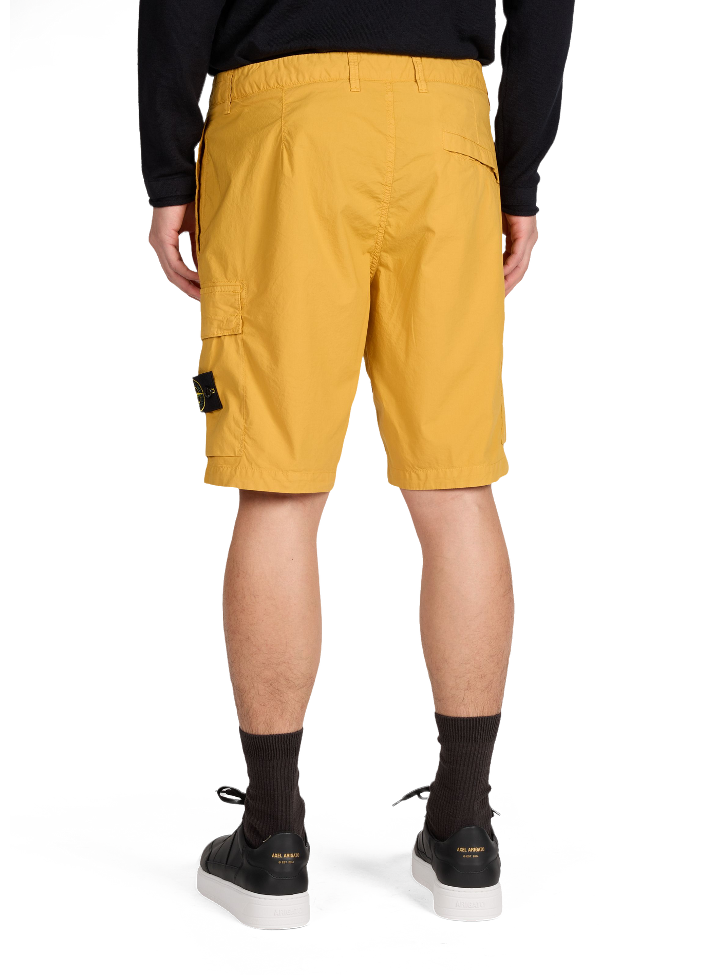 Cotton-blend Bermuda shorts STONE ISLAND Yellow