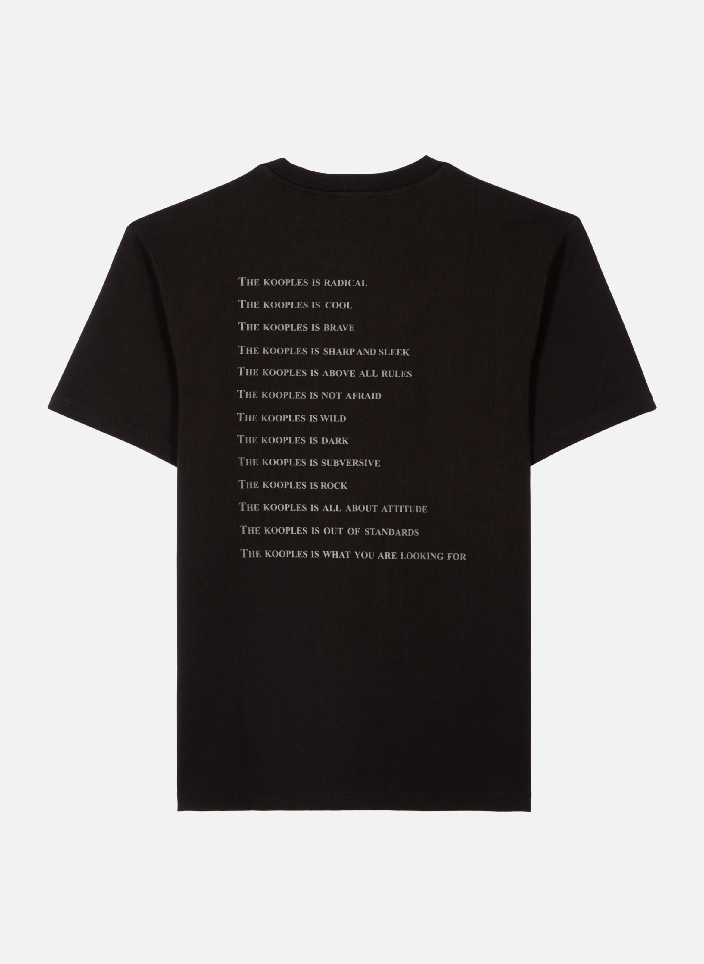 T-shirt what is métallique THE KOOPLES Noir