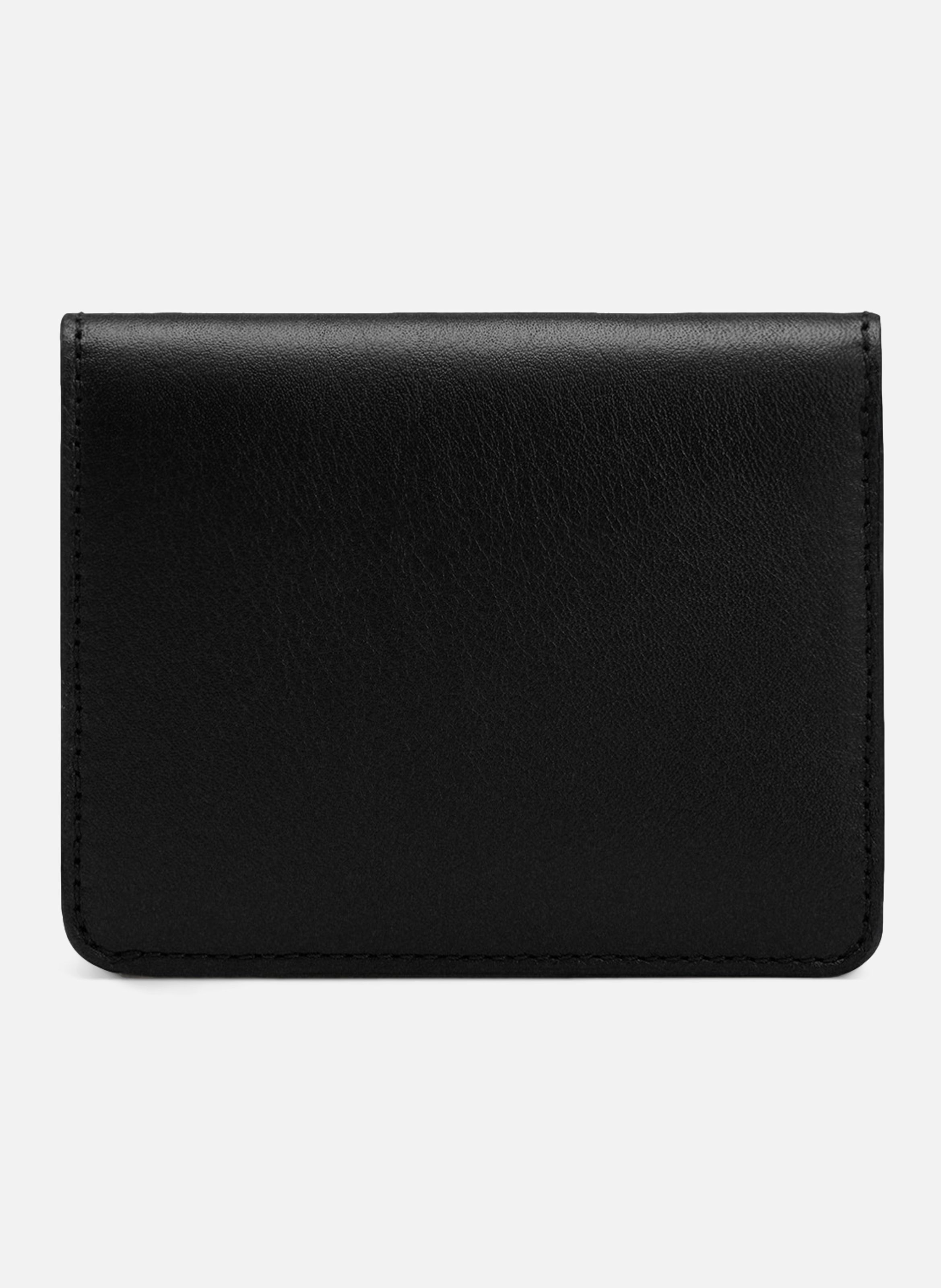Portefeuille Plié Carrousel En Cuir Lisse unisexe AMI PARIS Noir