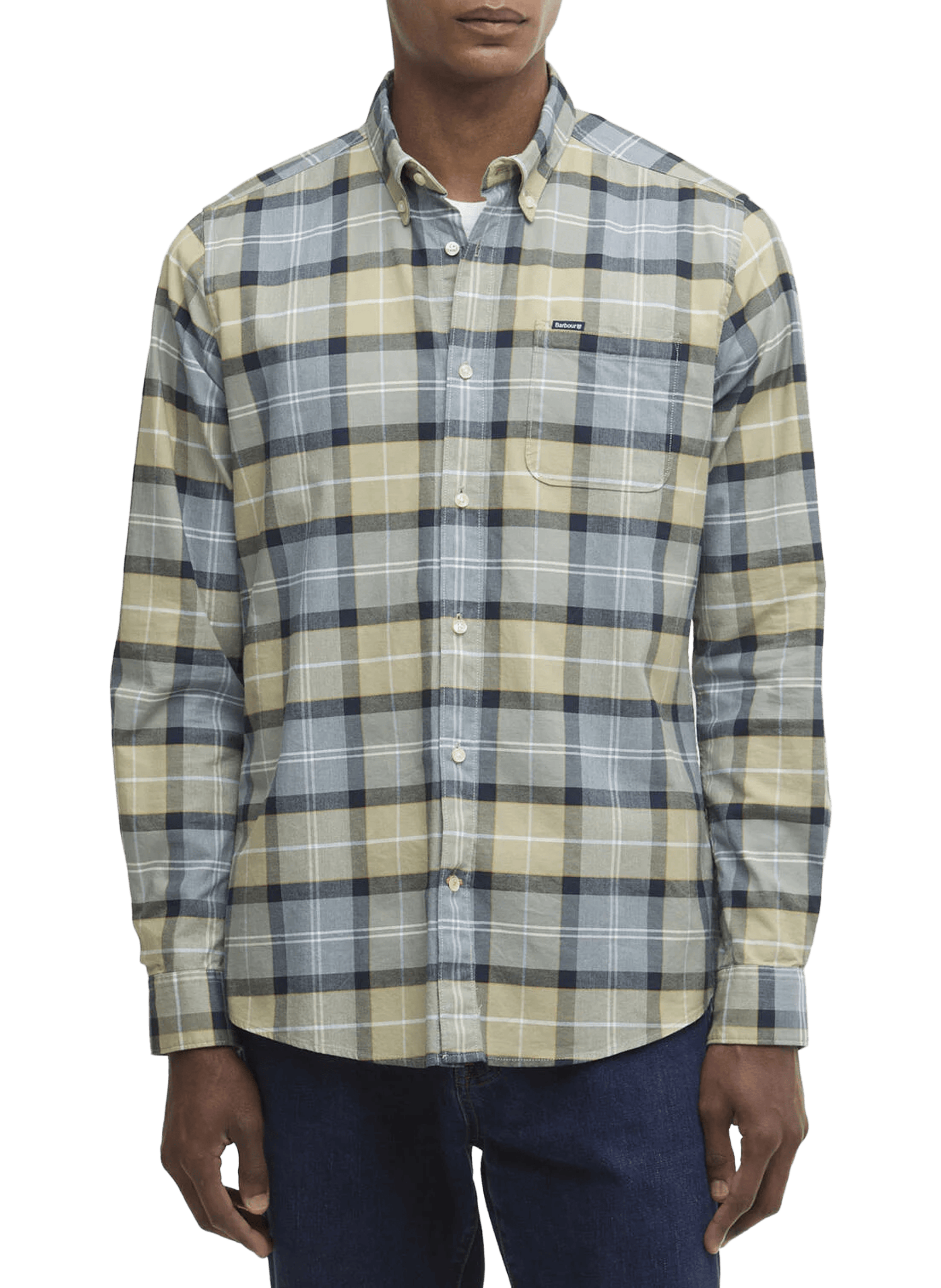 Chemise à carreaux en coton mélangé BARBOUR Multicolore