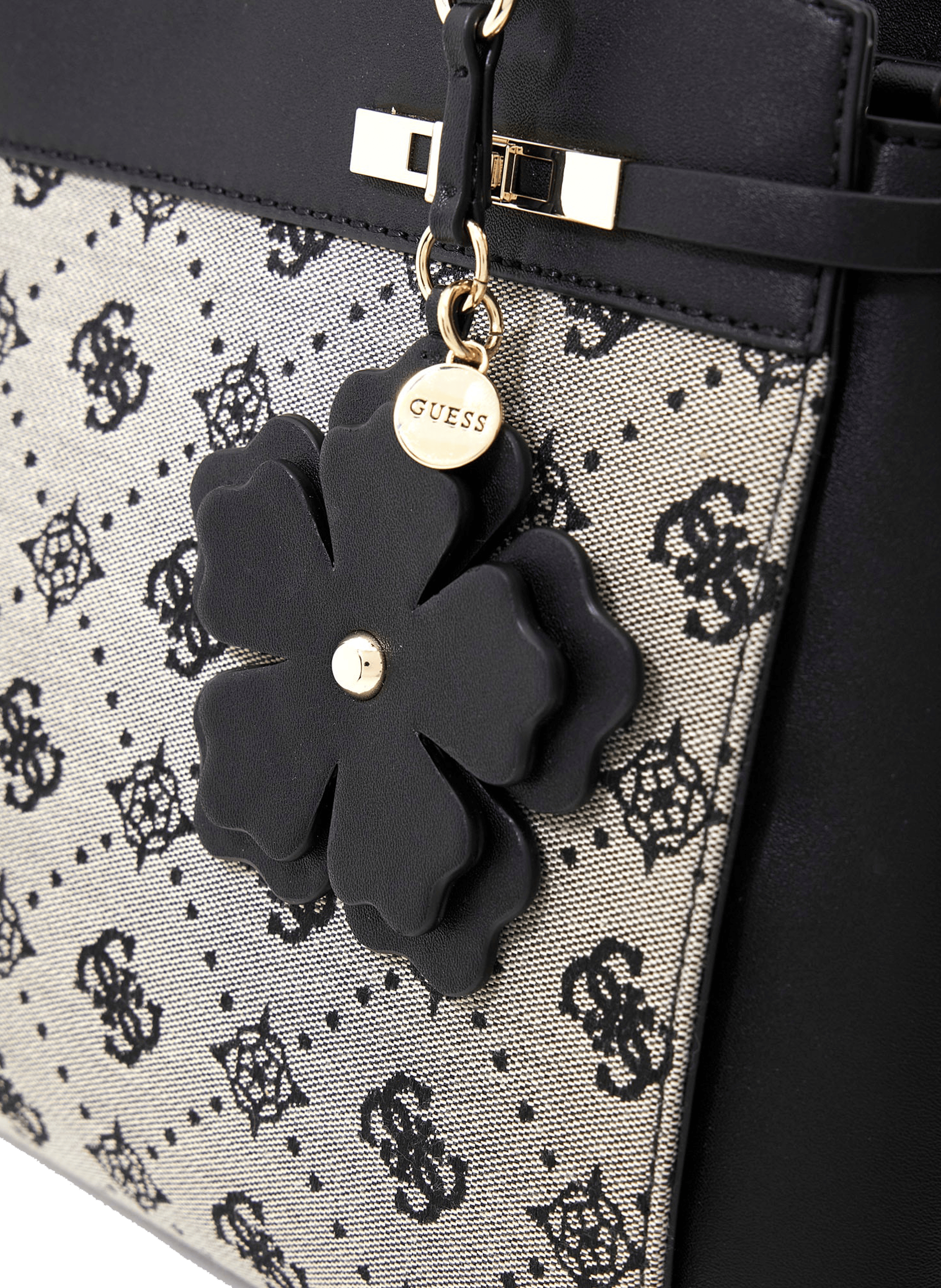 Melinda printed handbag GUESS Black