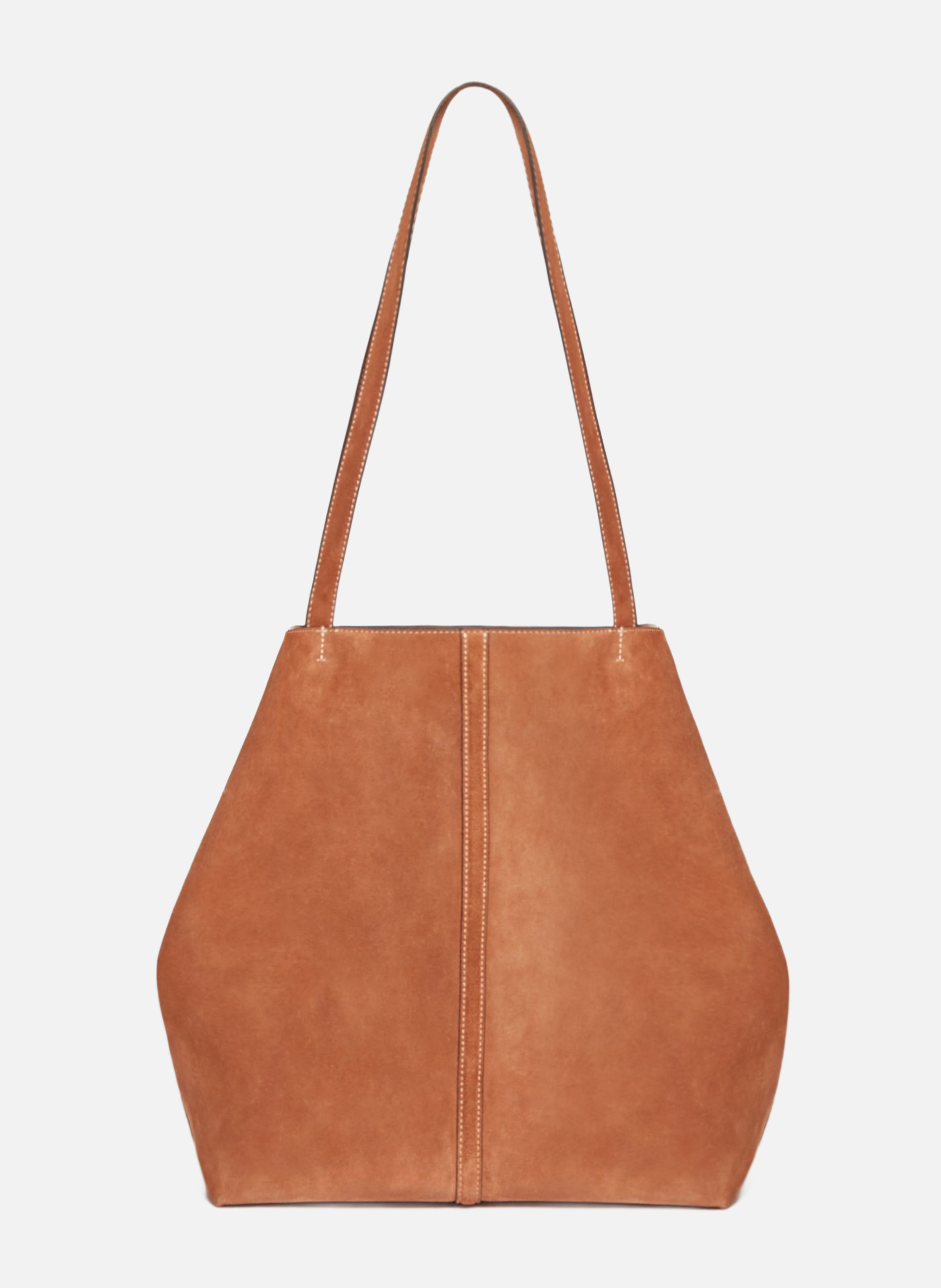 Grand cabas daily en cuir velours VANESSA BRUNO Marron