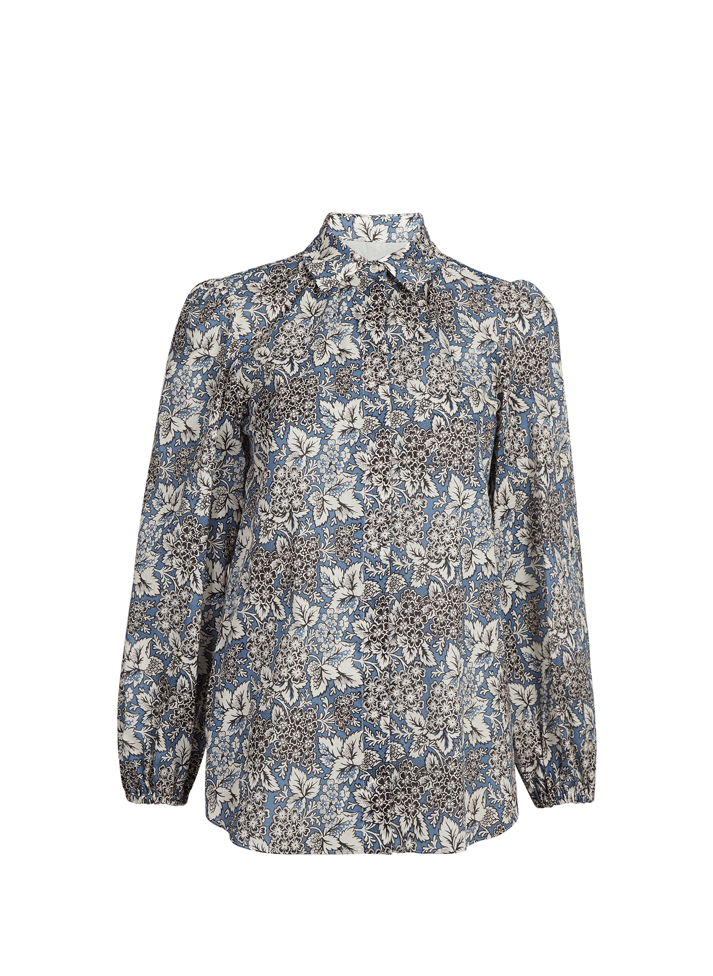 Chemise fleurie en coton MAX MARA WEEK END Bleu