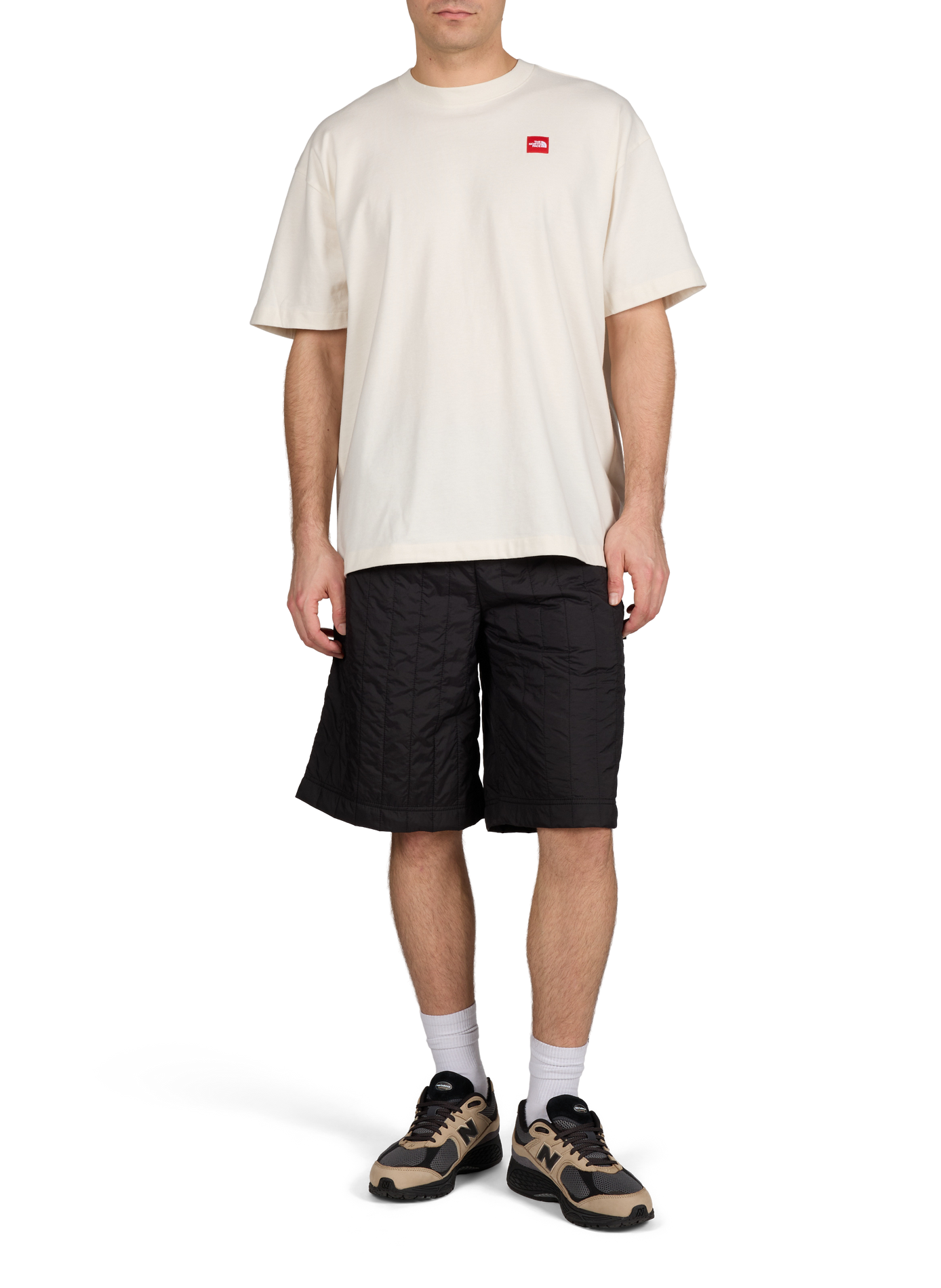 Cotton round-neck T-shirt THE NORTH FACE Beige