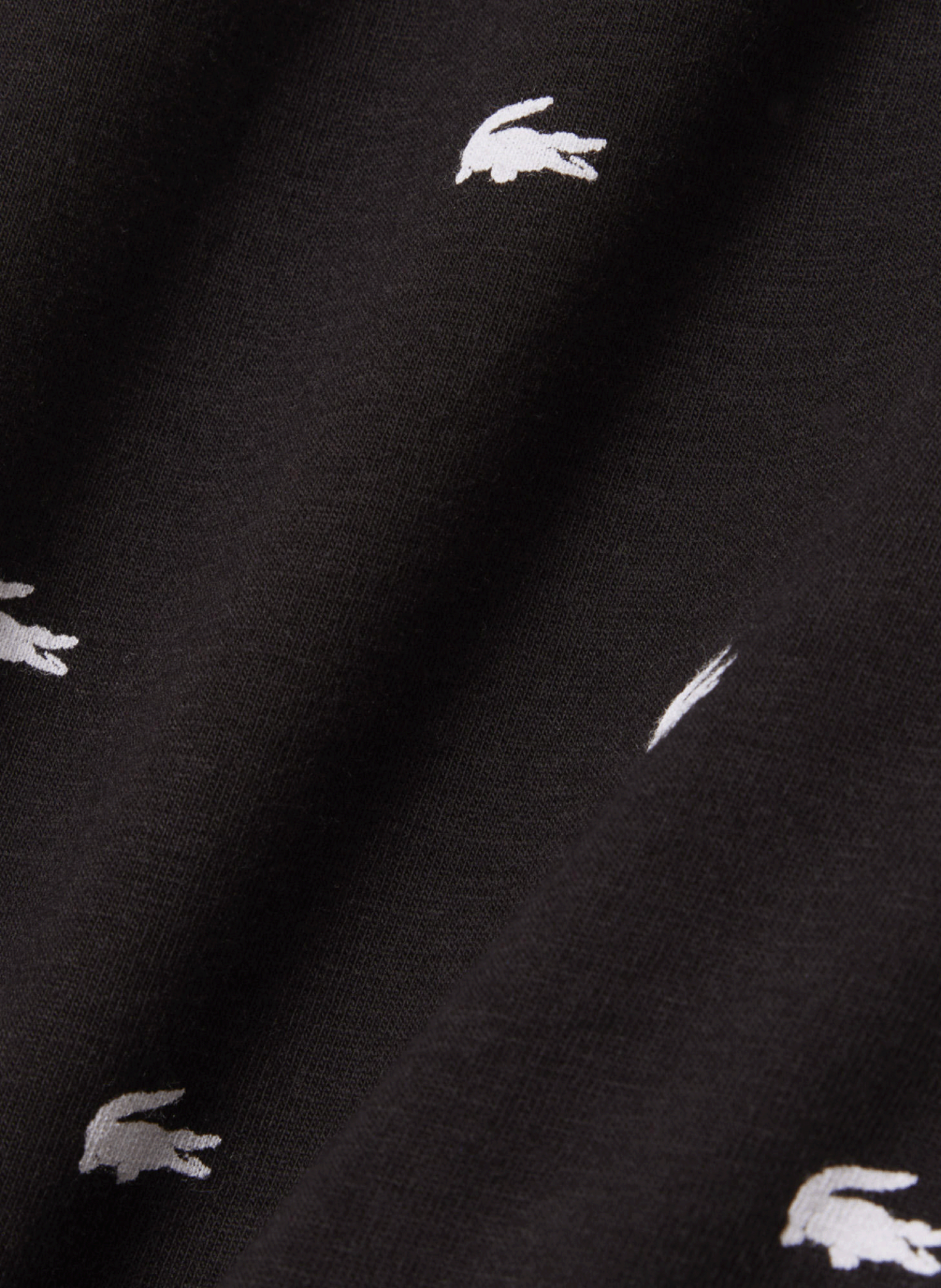 Set di pigiama in cotone stampato coccodrillo. LACOSTE Marrone