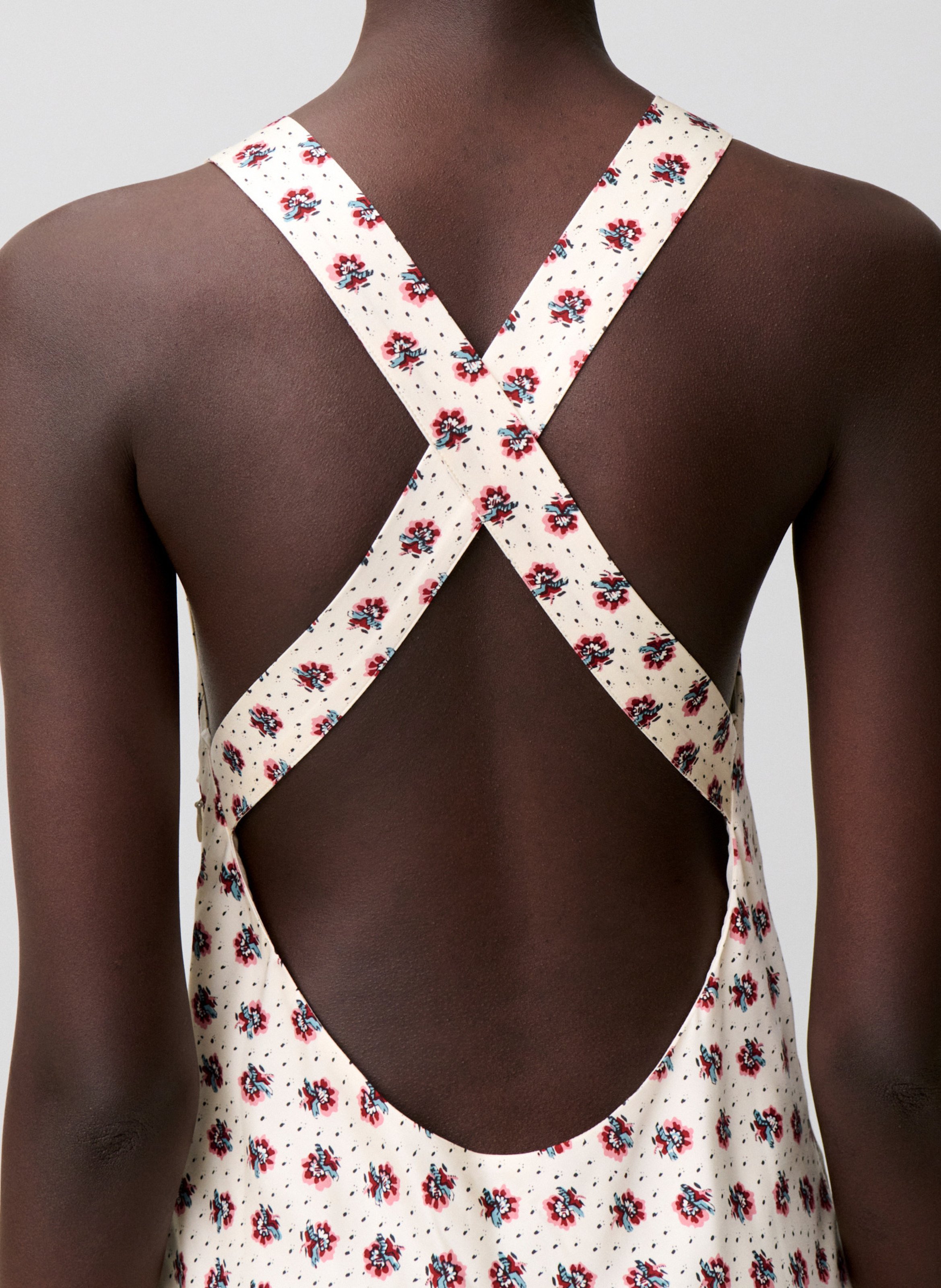 Robe longue sans manches imprimée CLAUDIE PIERLOT Multicolore