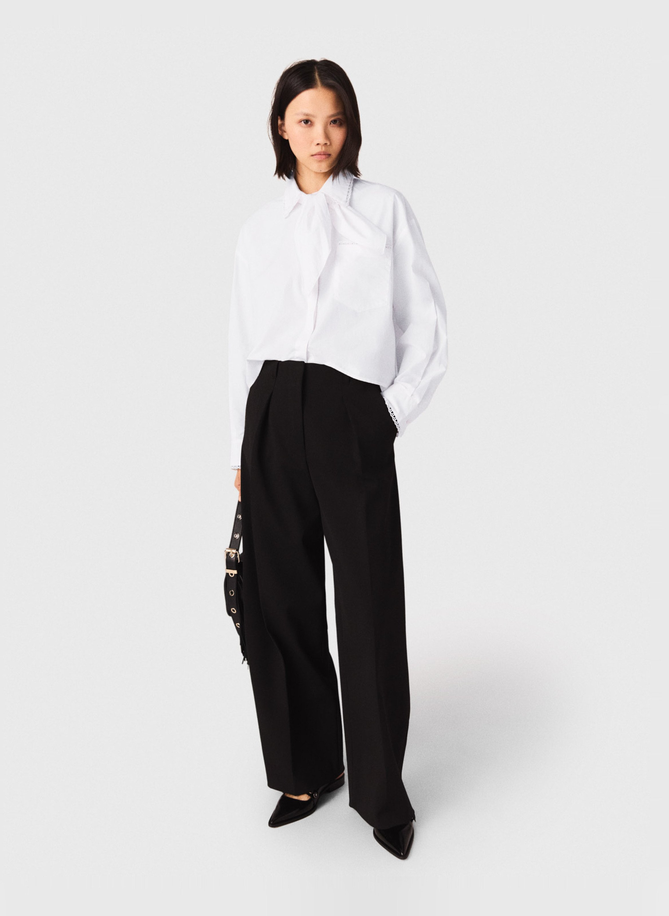Pantalon palazzo MAJE Noir