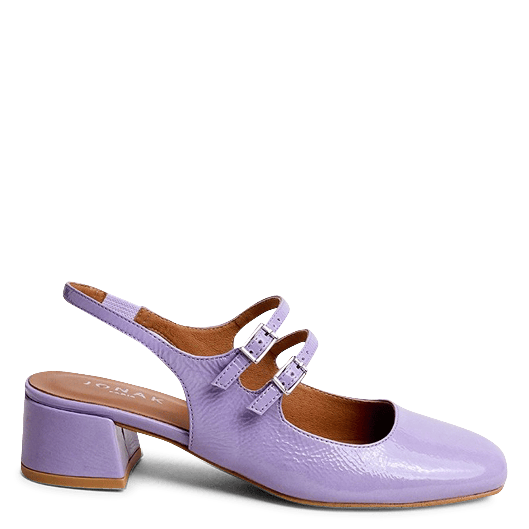 Babies en cuir dribble JONAK Violet