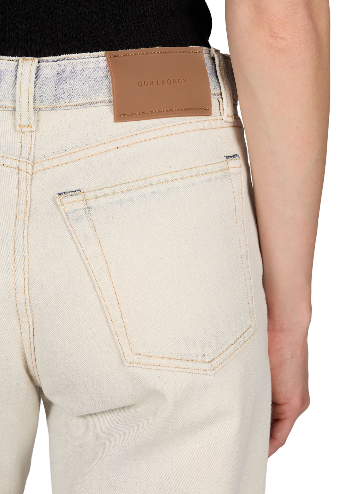 Jean large délavé OUR LEGACY Beige