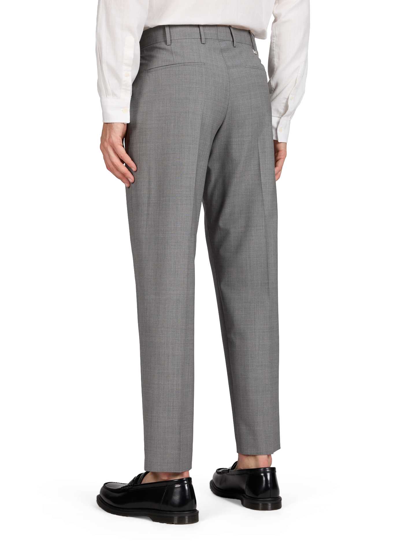Straight pleated pants PT01 Grey