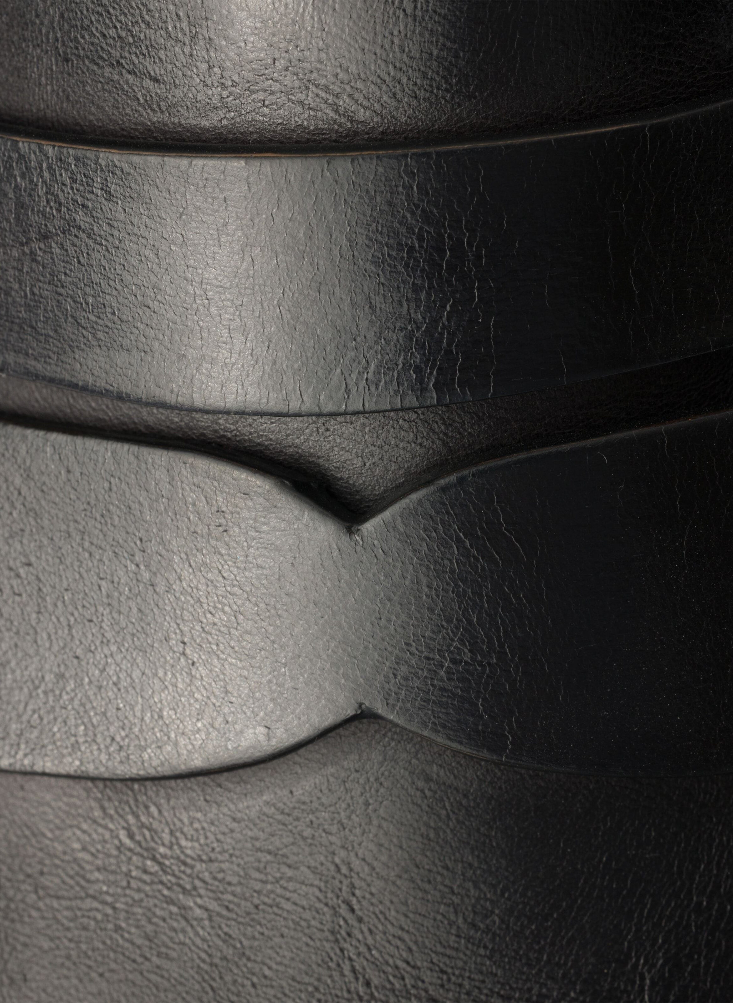 Mocassins en cuir vieilli PRADA Noir