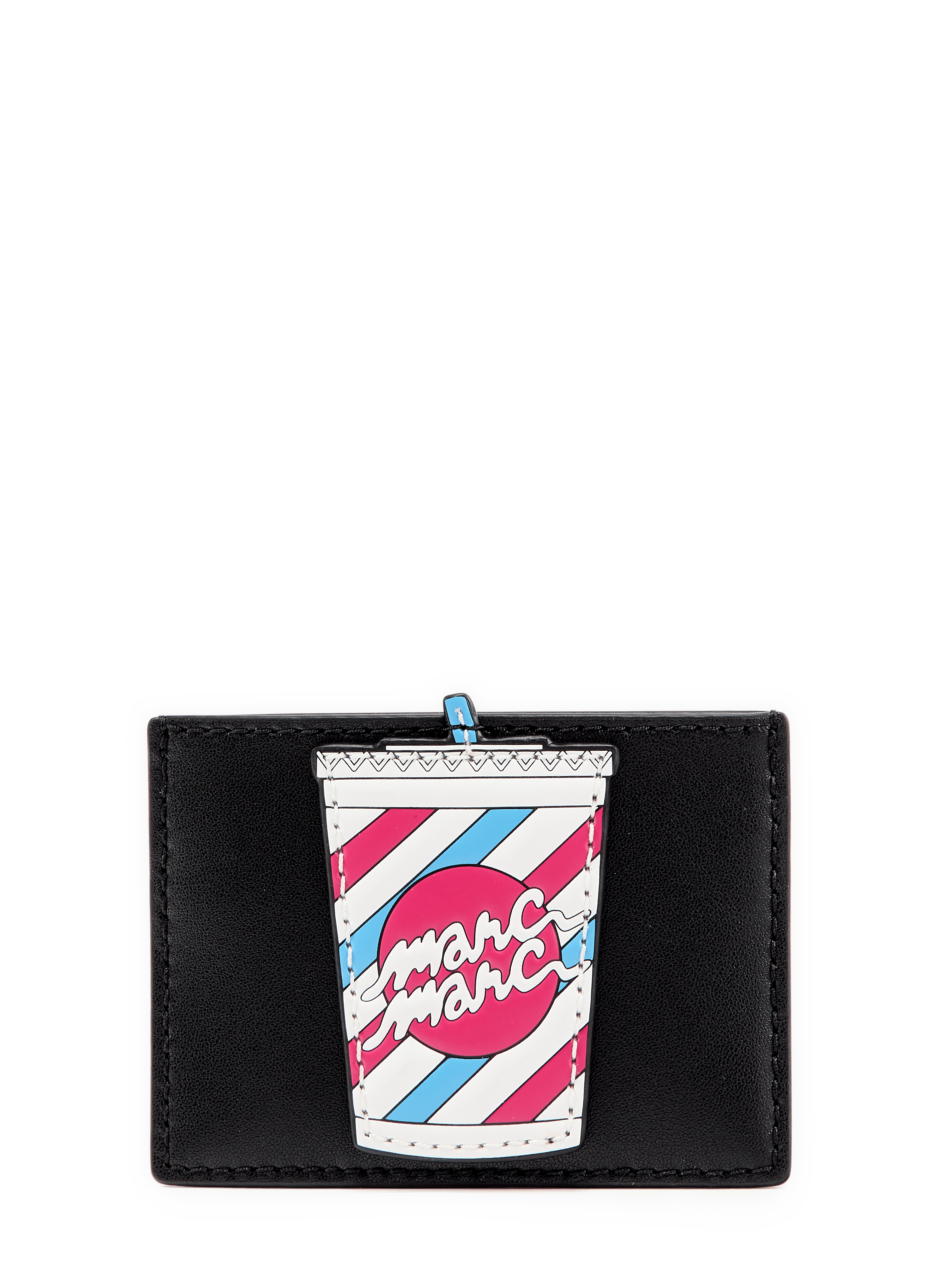 Soda kaarthouder van gemengd leer MARC JACOBS Zwart