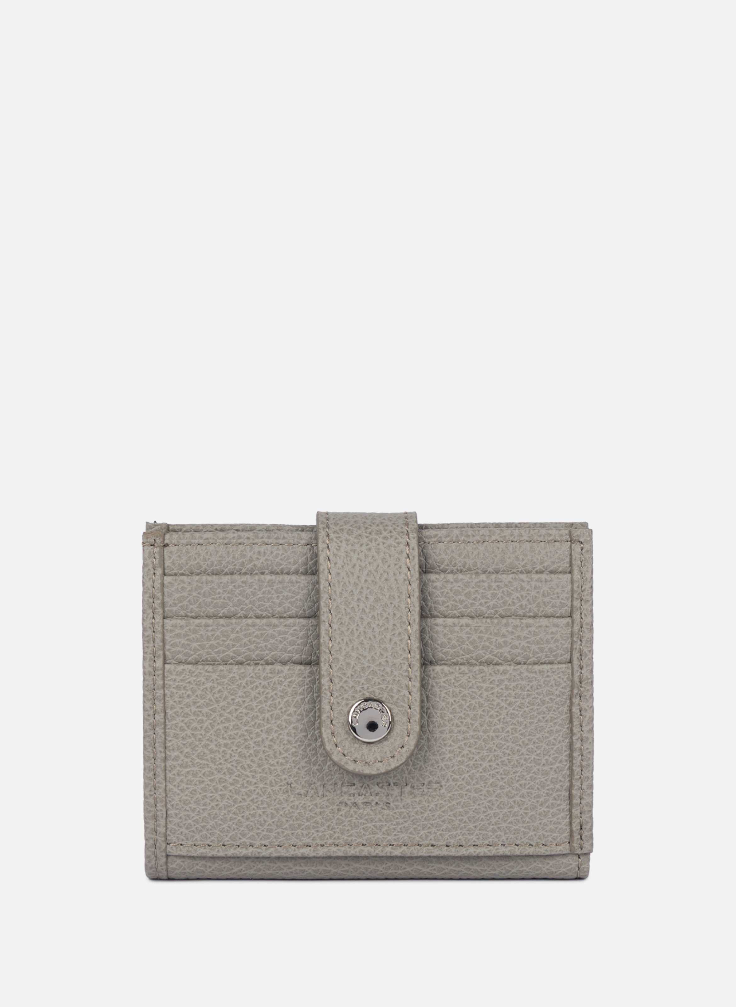 Porte-cartes - foulonné pm LANCASTER Gris