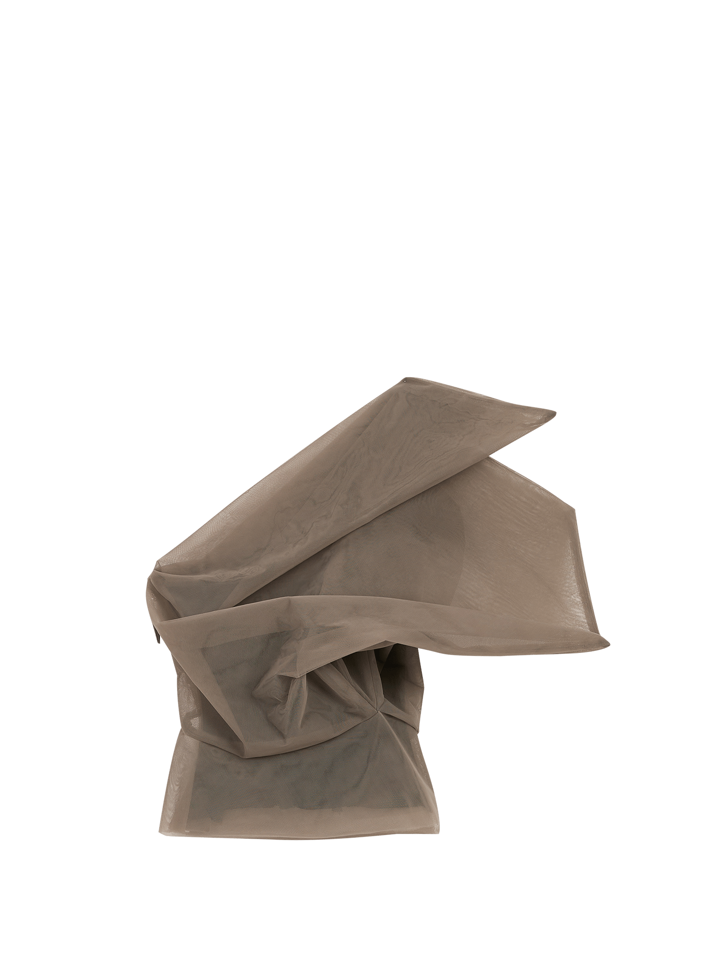 Asymmetric and Transparent Claudia Top RICK OWENS Brown