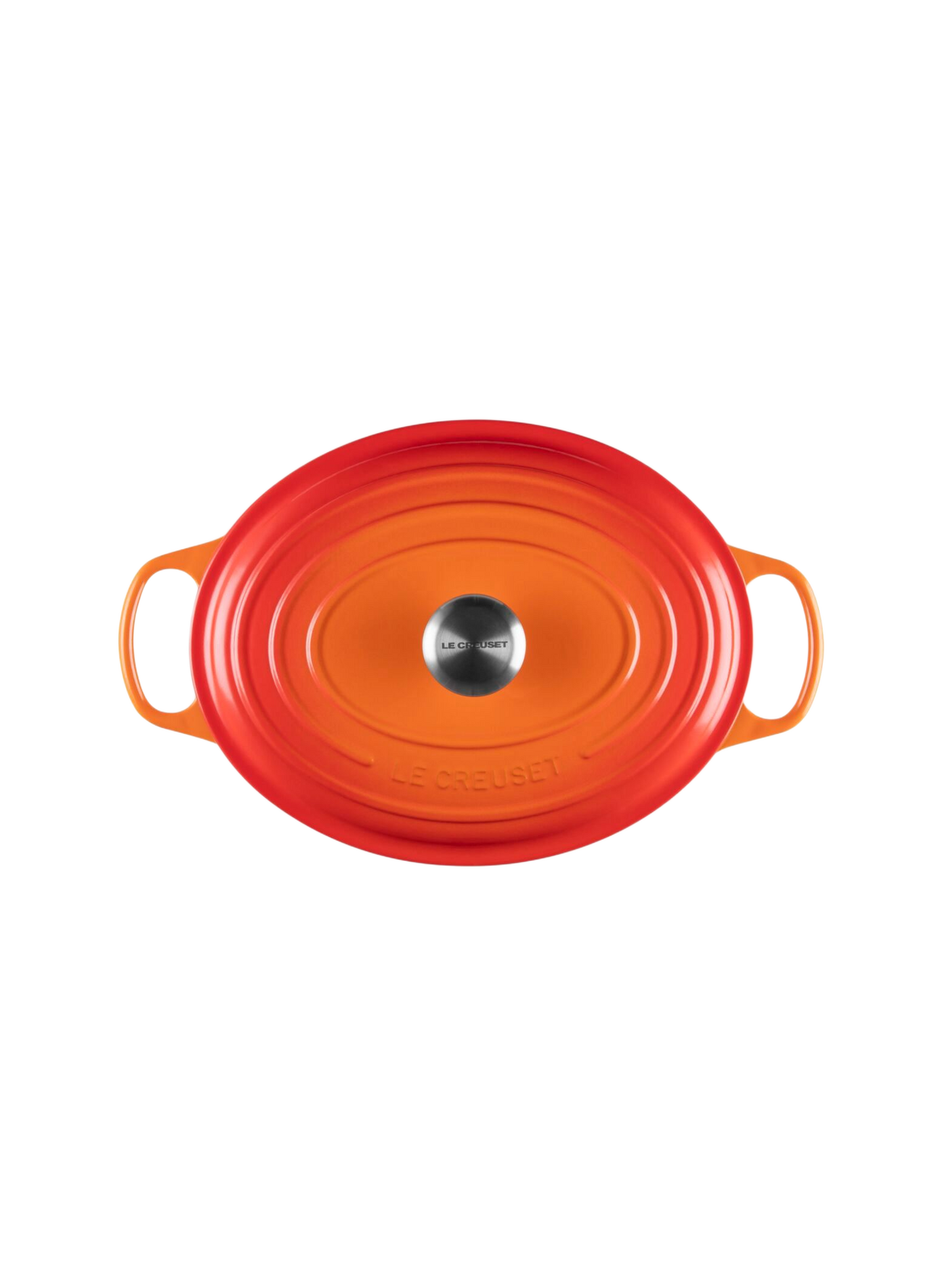 Ovale gusseiserner Schmortopf mit Emaillebeschichtung LE CREUSET Orange
