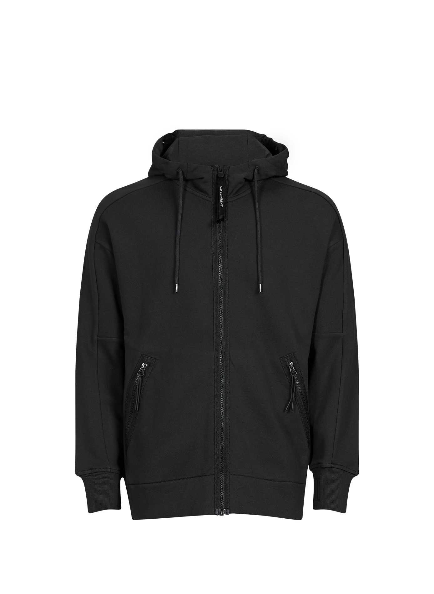 Sweat à capuche en coton avec lunettes intégrées CP COMPANY Gris