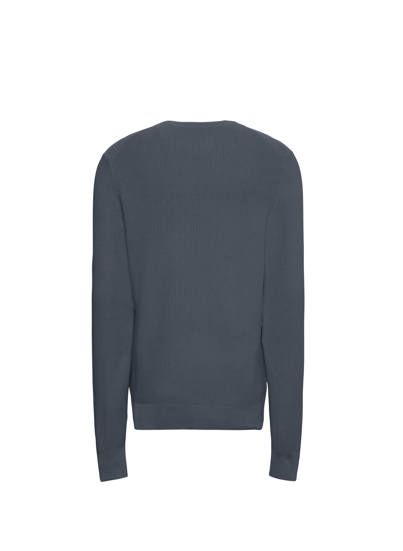 Round neck straight fit BCI cotton sweater CALVIN KLEIN Blue
