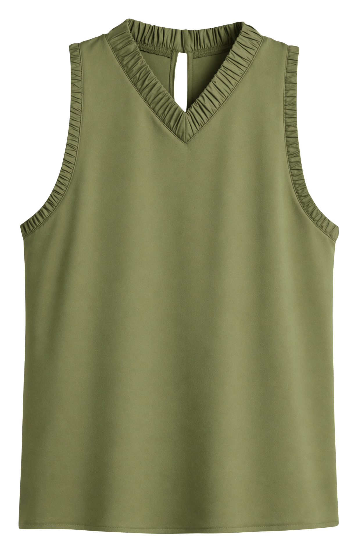 Top droit col v anxa IRO Vert