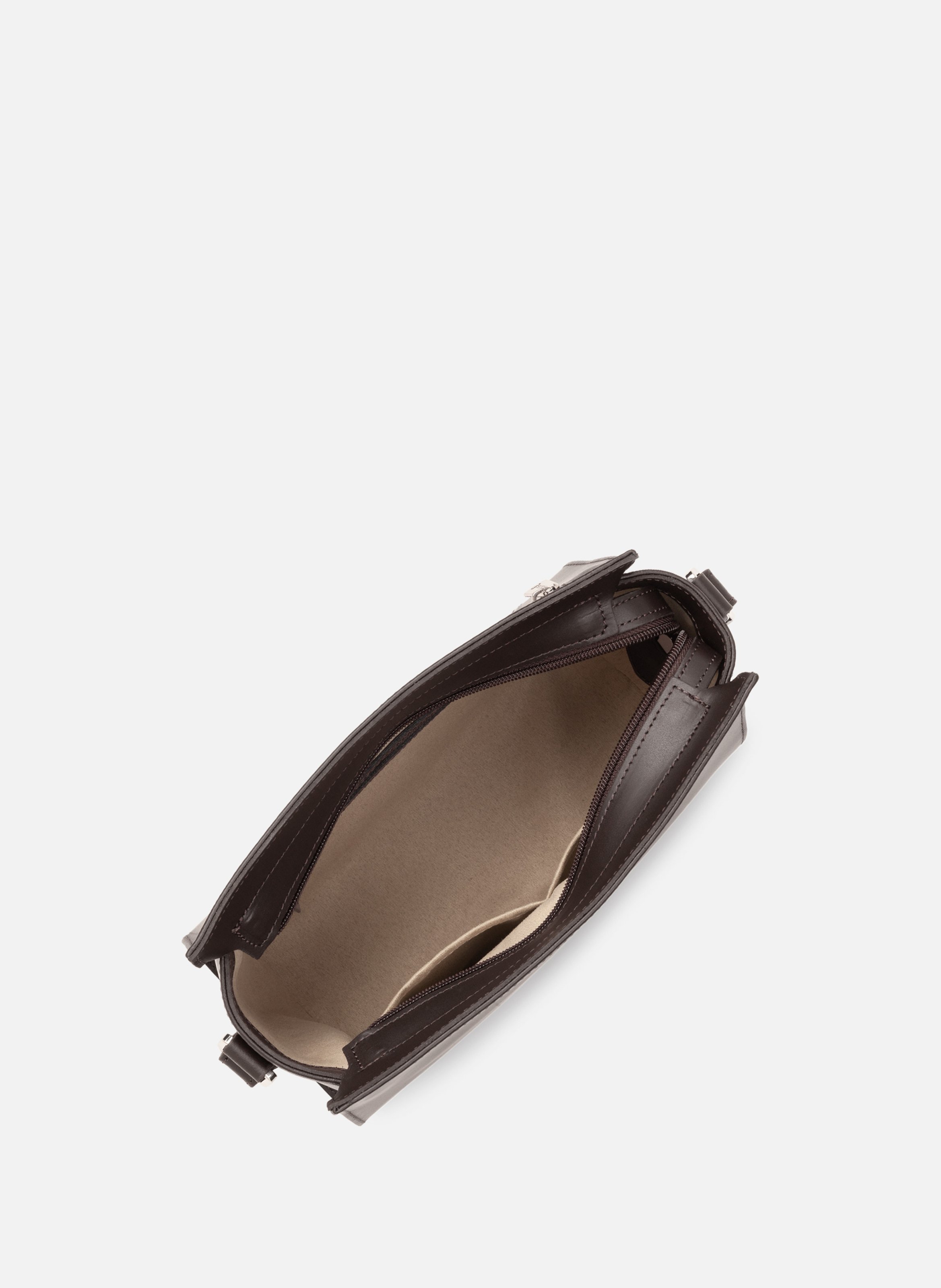 Petit sac trotteur - smooth LANCASTER Marron