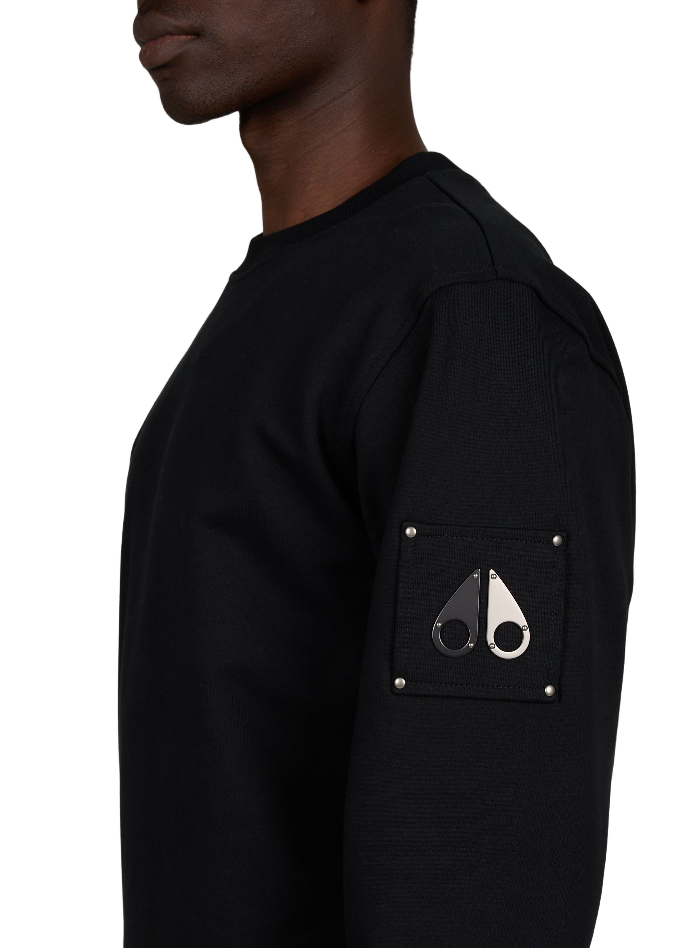 Cotton Caspian Sweatshirt MOOSE KNUCKLES Black