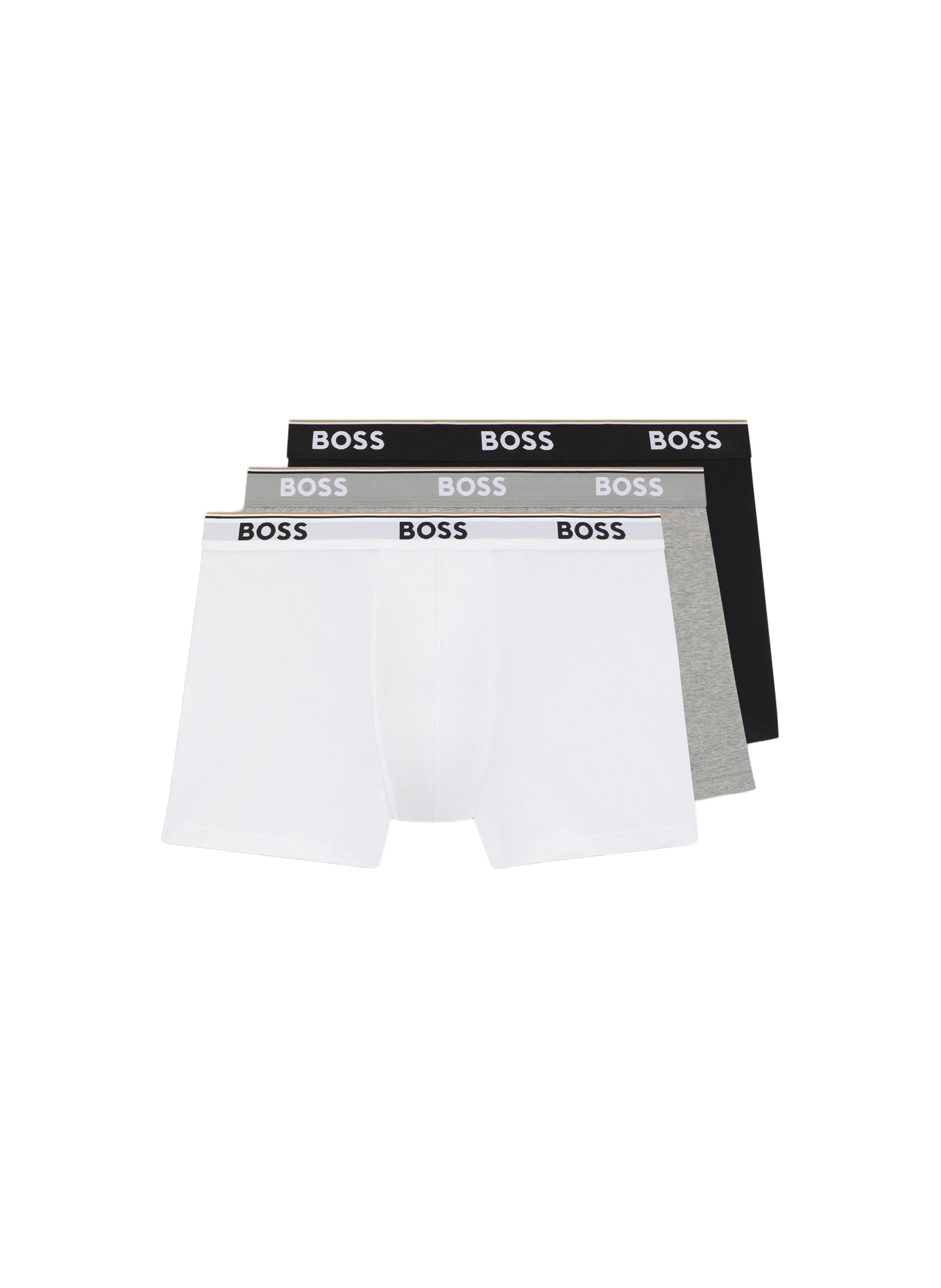 Lot de 3 boxers en coton mélangé HUGO BOSS Multicolore