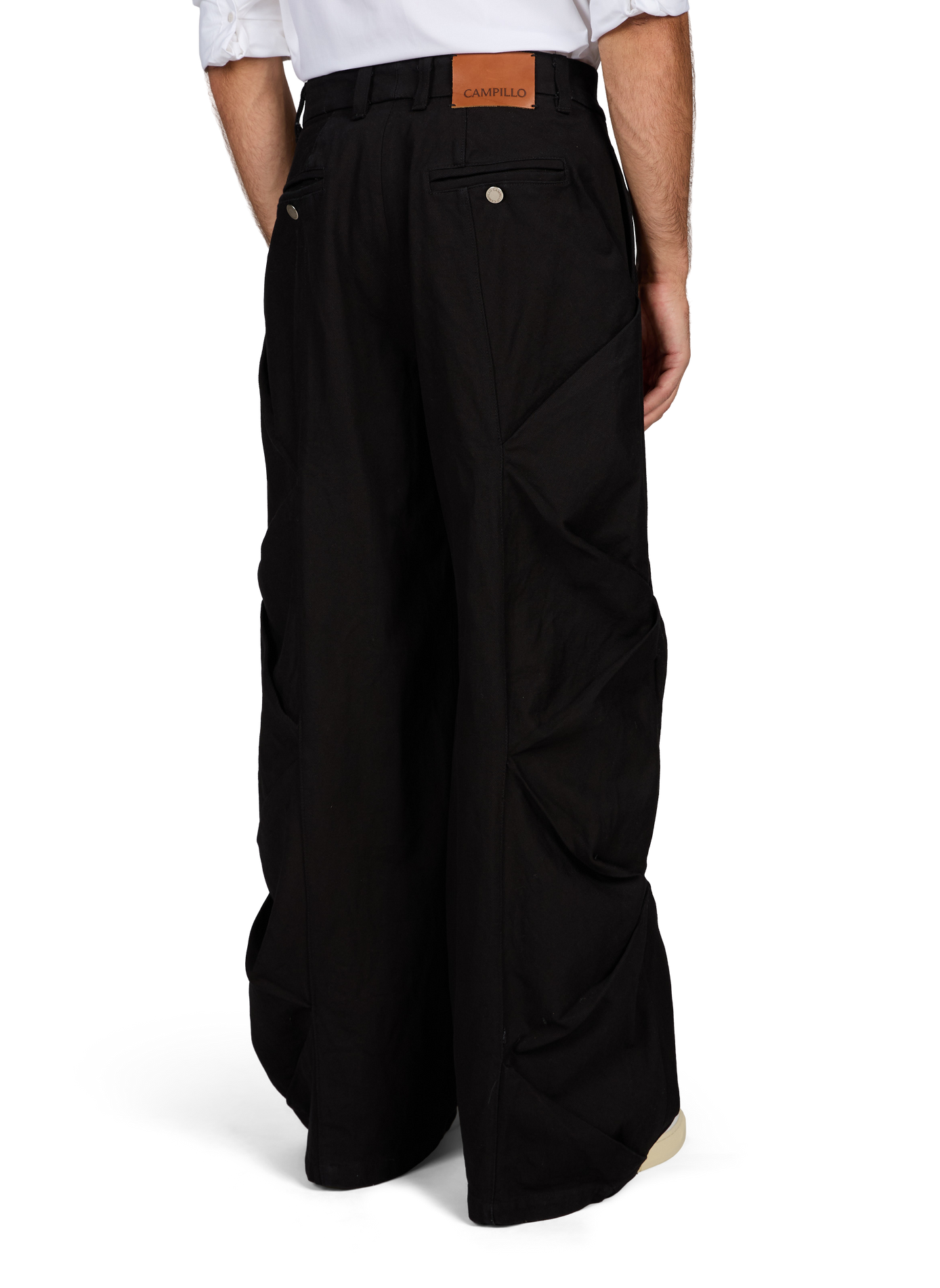 Weite Baumwolljeans CAMPILLO Schwarz