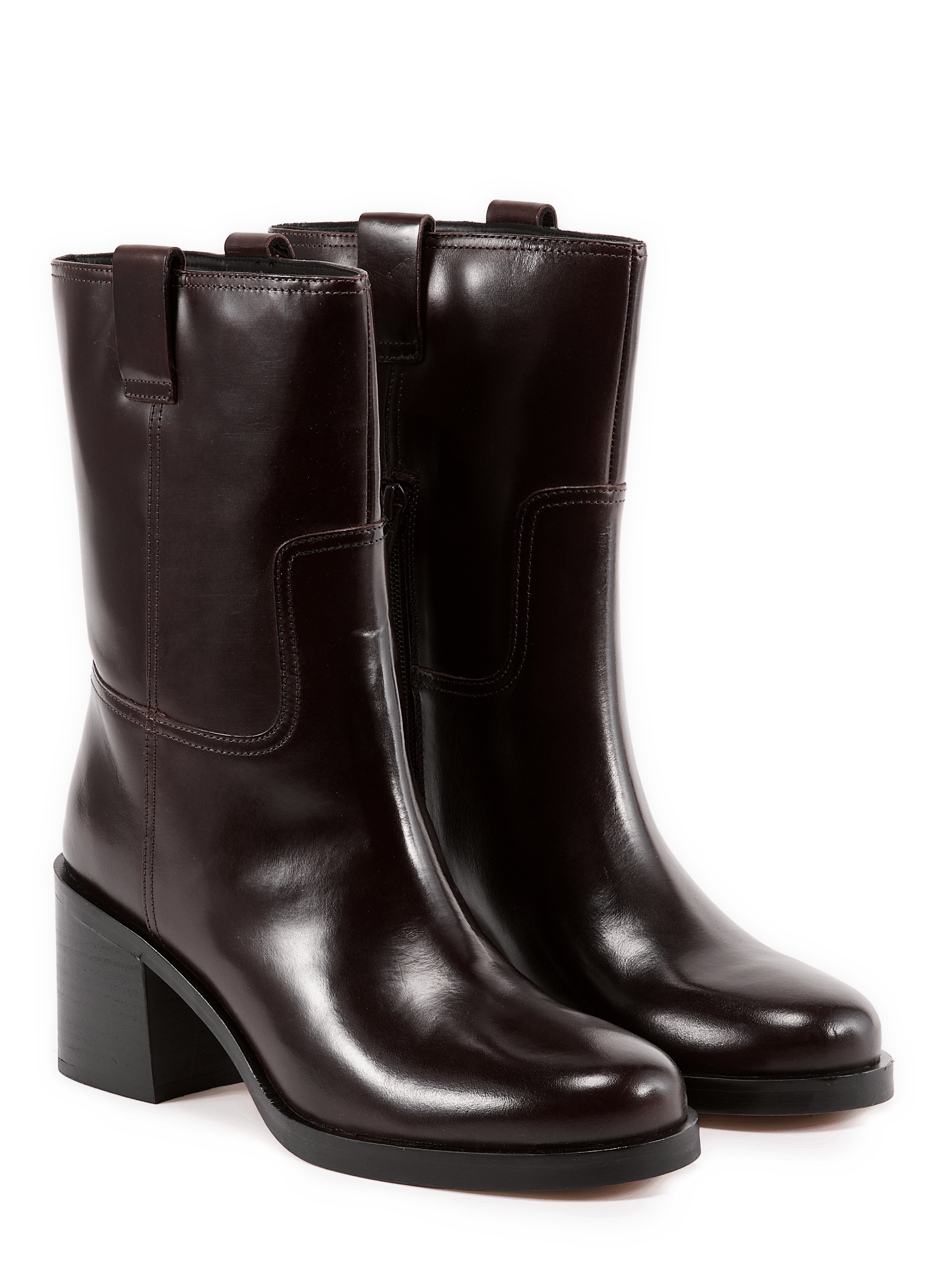 Bottines en cuir GEOX Braun