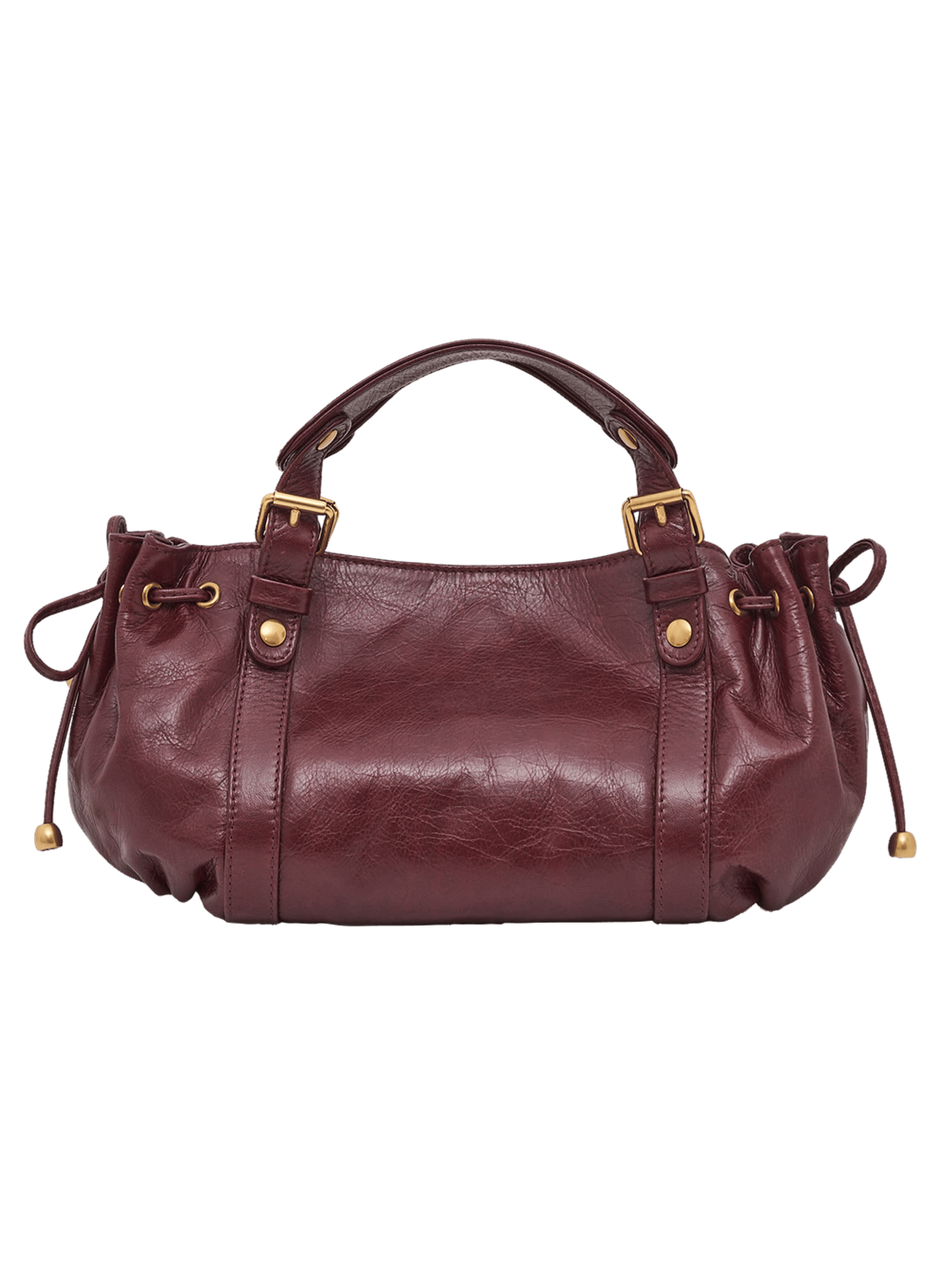 Mini sac à main en cuir effet froissé – 12h GERARD DAREL Rouge