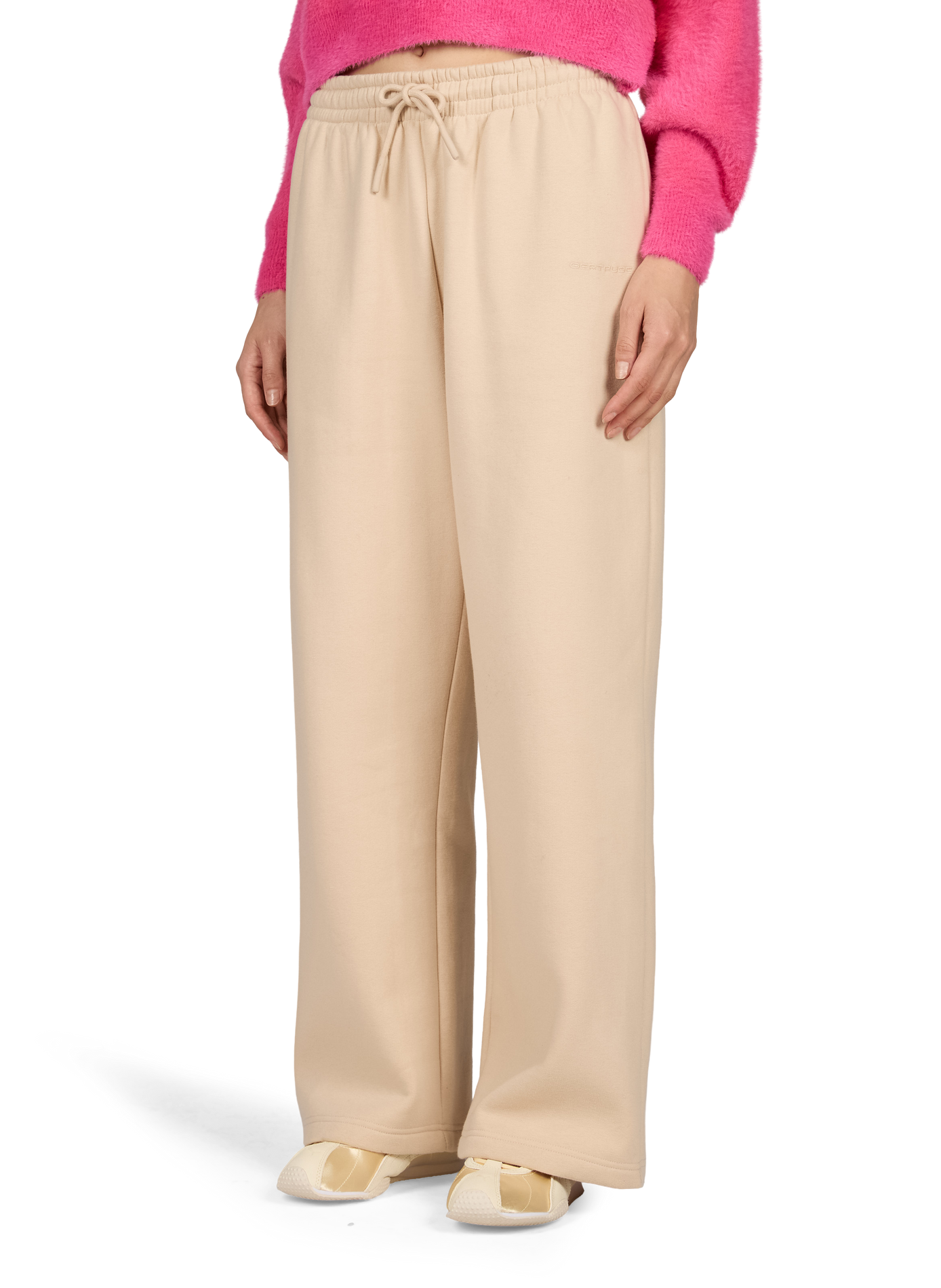 Weite Robbie Jogginghose aus Baumwollmischung GERTRUDE Beige