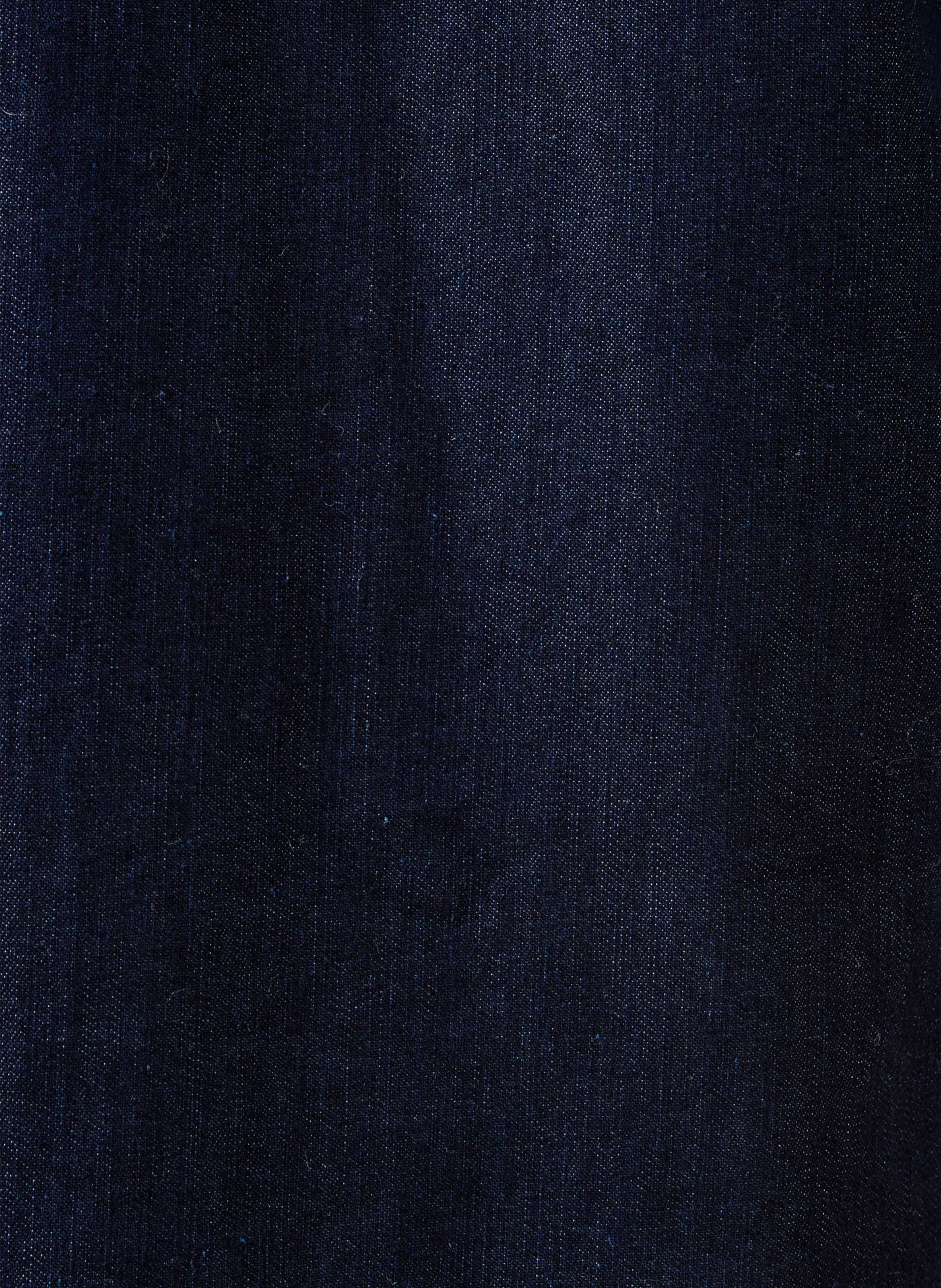 Korte denimjurk met losse pasvorm van katoenmix LA FEE MARABOUTEE Blauw