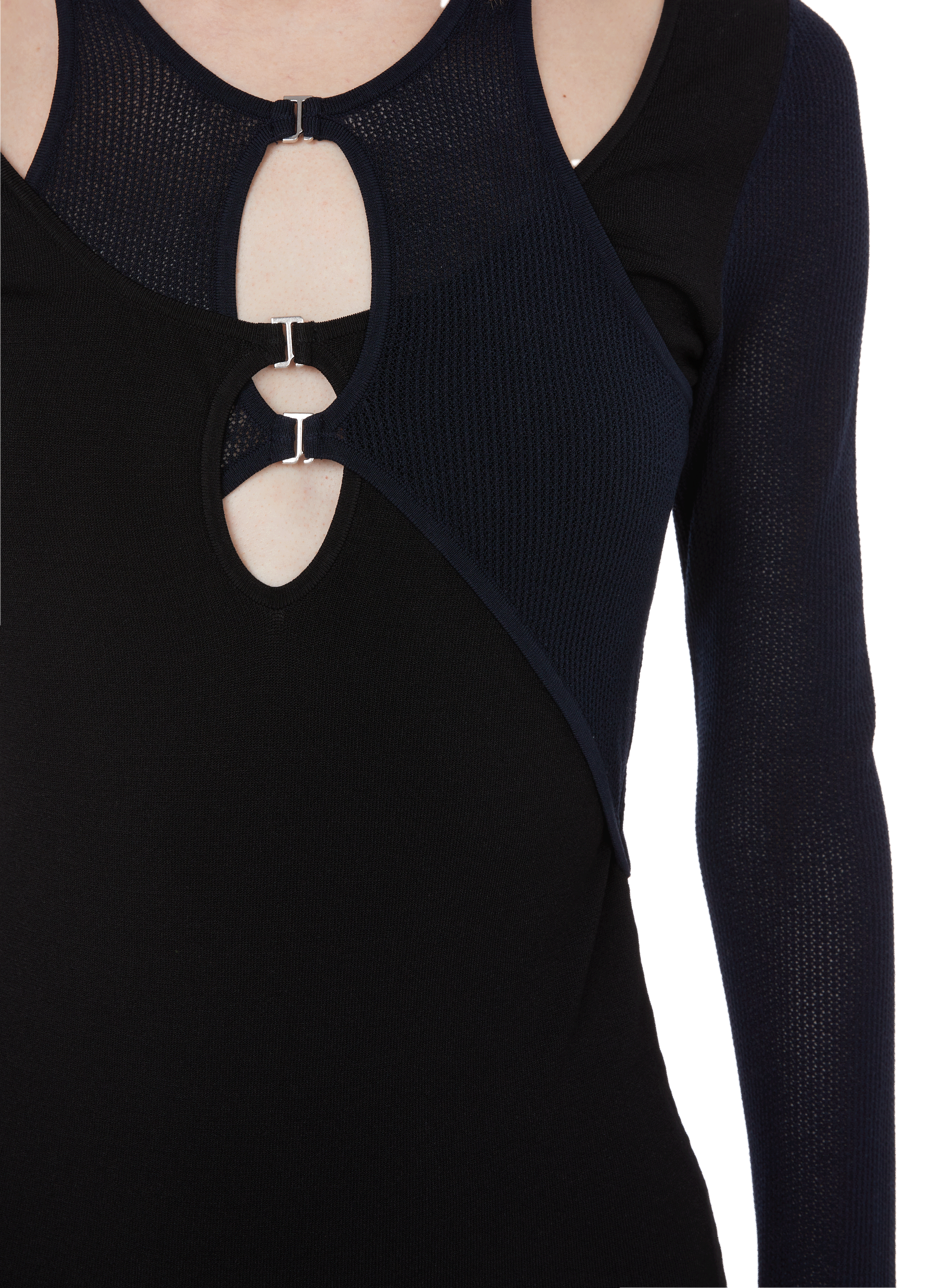 Robe à découpes en maille  DION LEE Multicolore