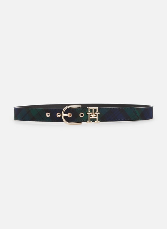 Ceinture motif tartan Multicolore by TOMMY HILFIGER TOMMY HILFIGER Ceinture motif tartan Multicolore