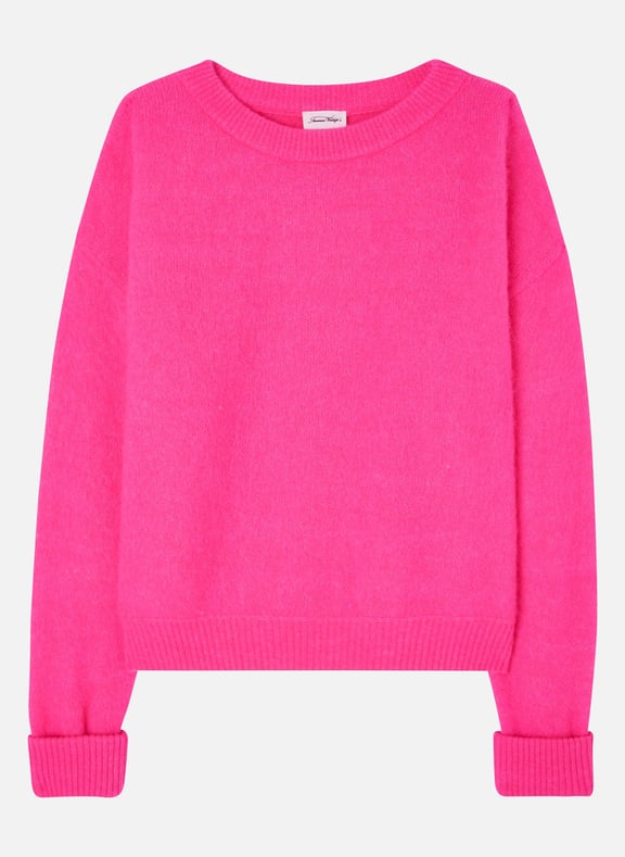 Pull ample col rond en laine mélangée vitow Rose by AMERICAN VINTAGE AMERICAN VINTAGE Pull ample col rond en laine mélangée vitow Rose