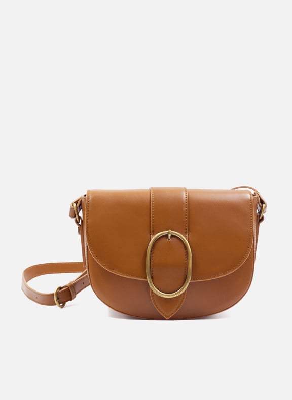 Sac boucle cuir lisse Marron by JULES & JENN JULES & JENN Sac boucle cuir lisse Marron