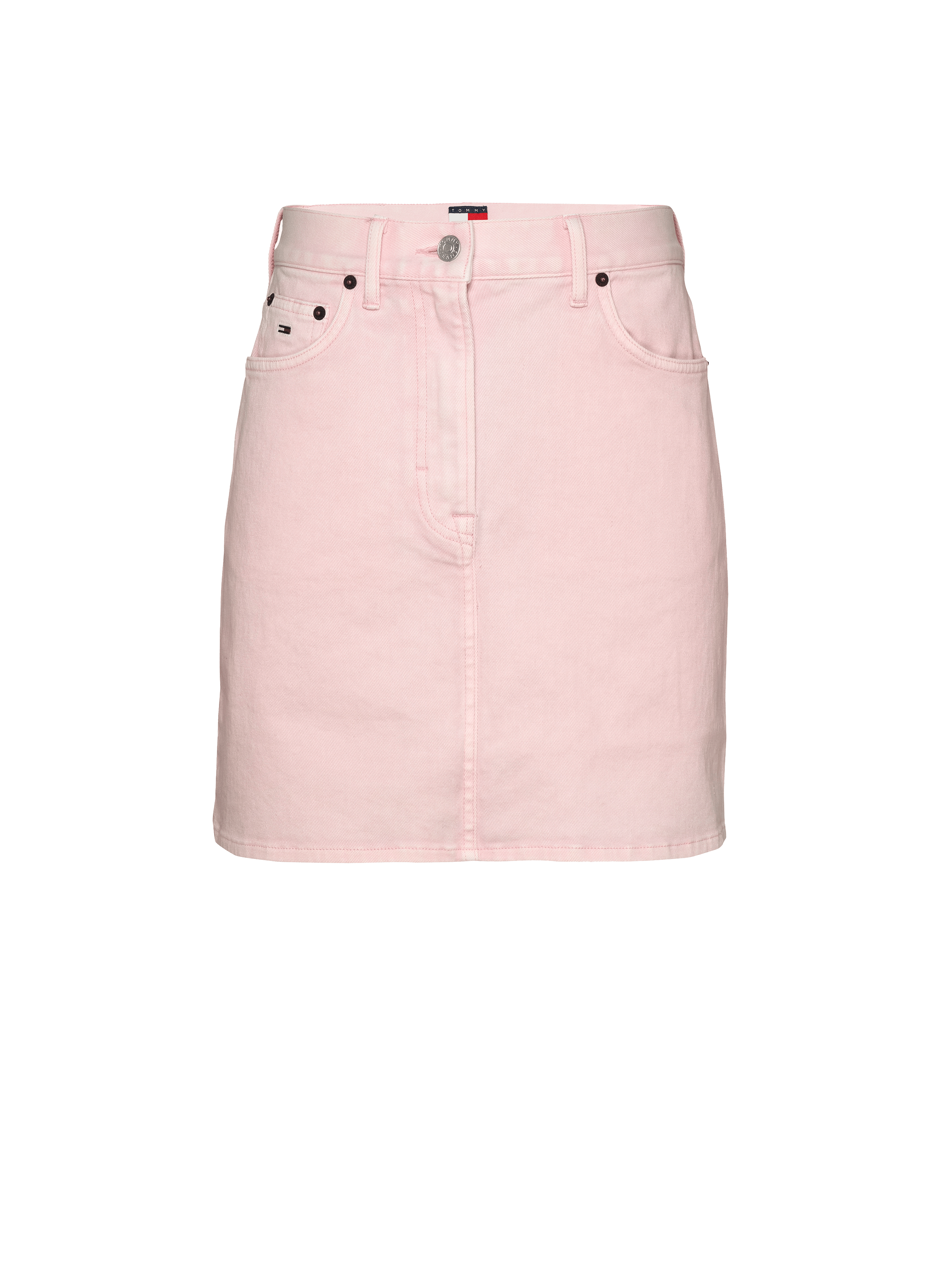 Jupe droite en coton  Rose