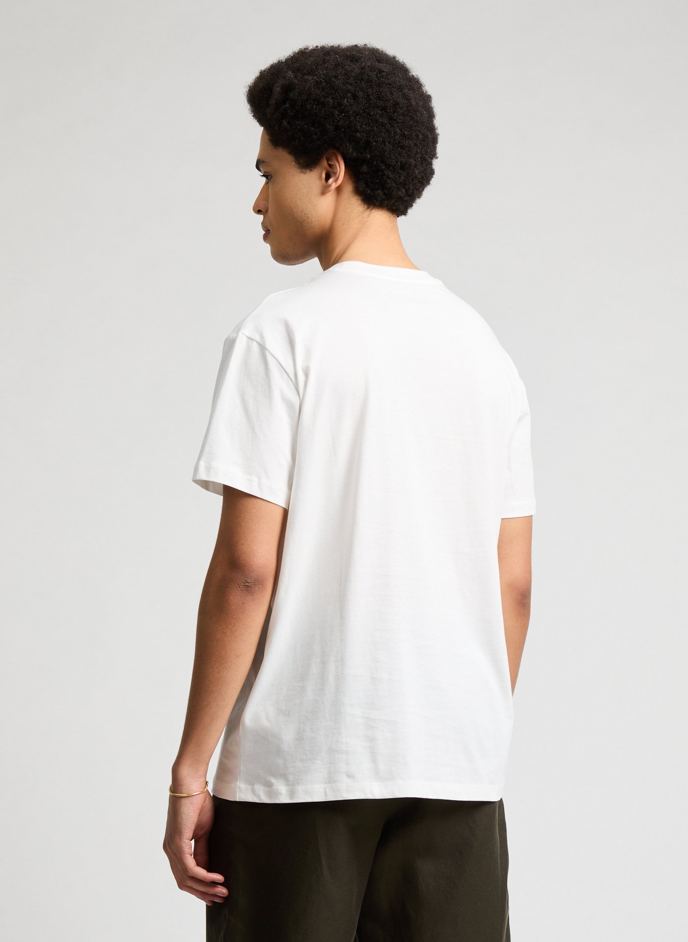 T-Shirt mit Stickerei aus Baumwolle ARMANI EXCHANGE Weiss