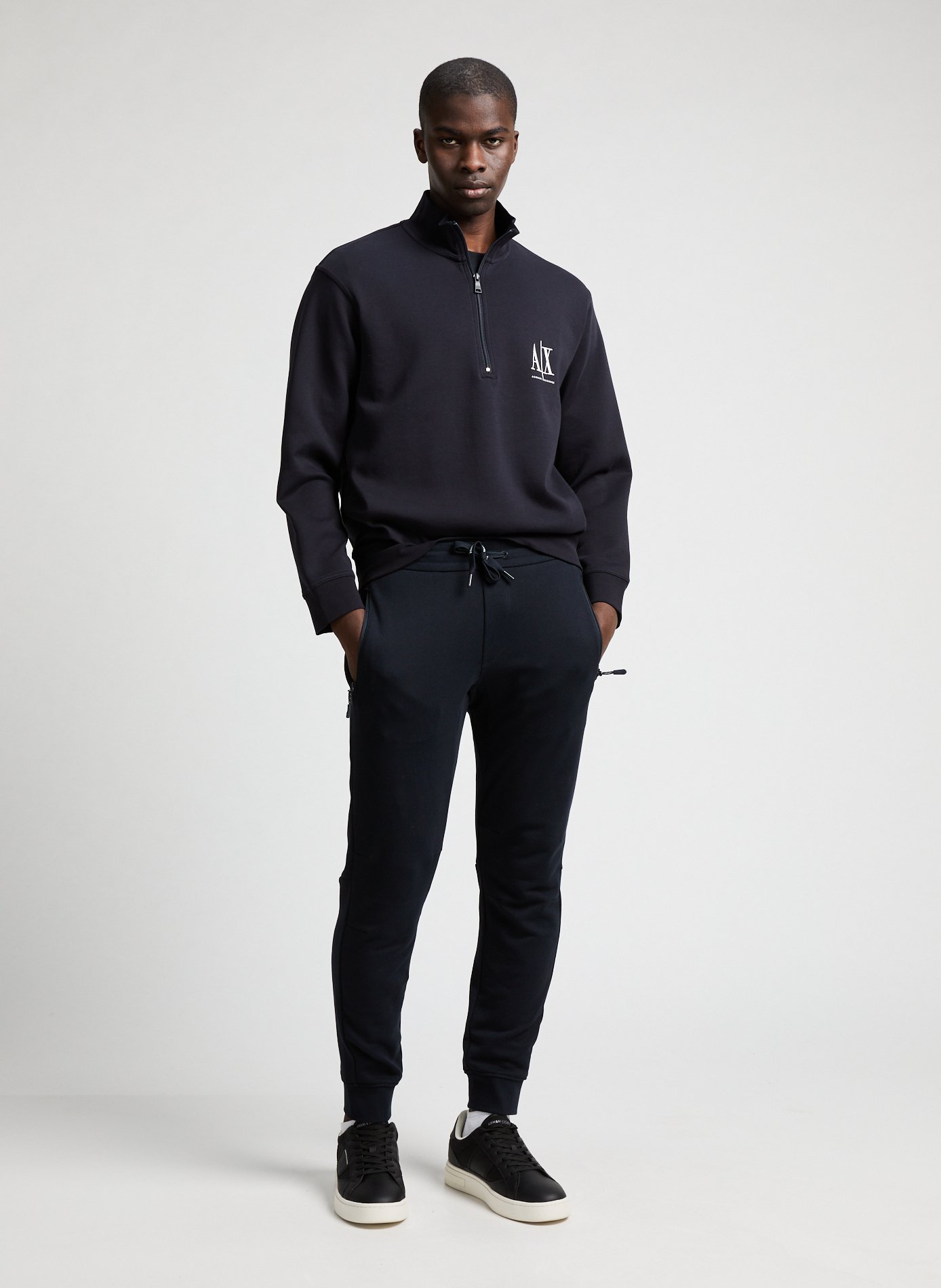 Cotton joggers ARMANI EXCHANGE Black