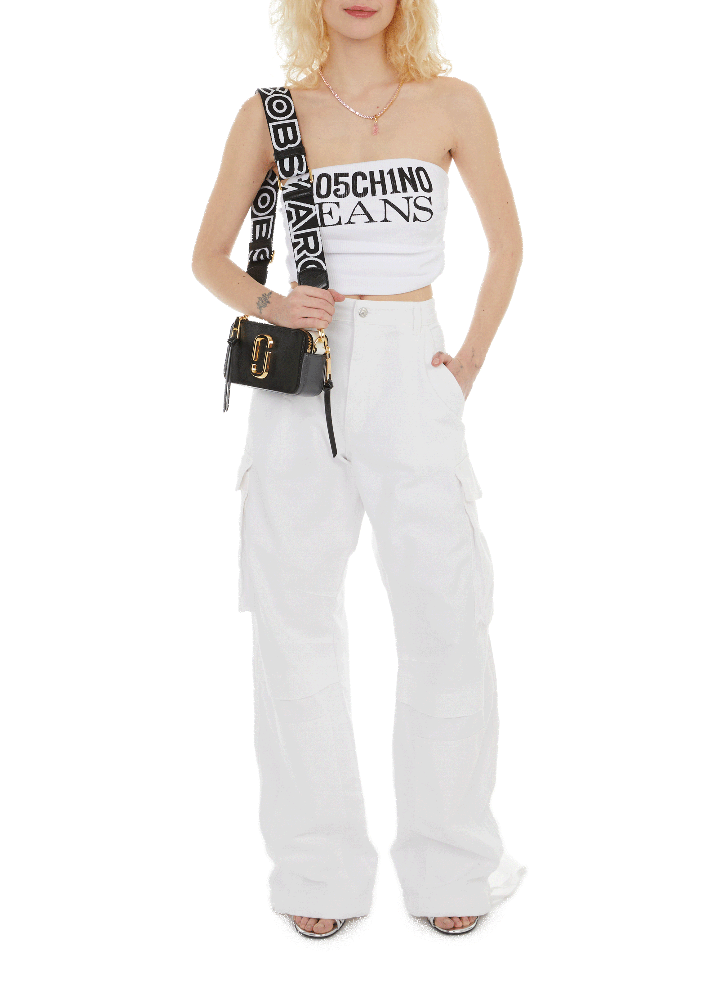 Sac The Snapshot en cuir MARC JACOBS Noir