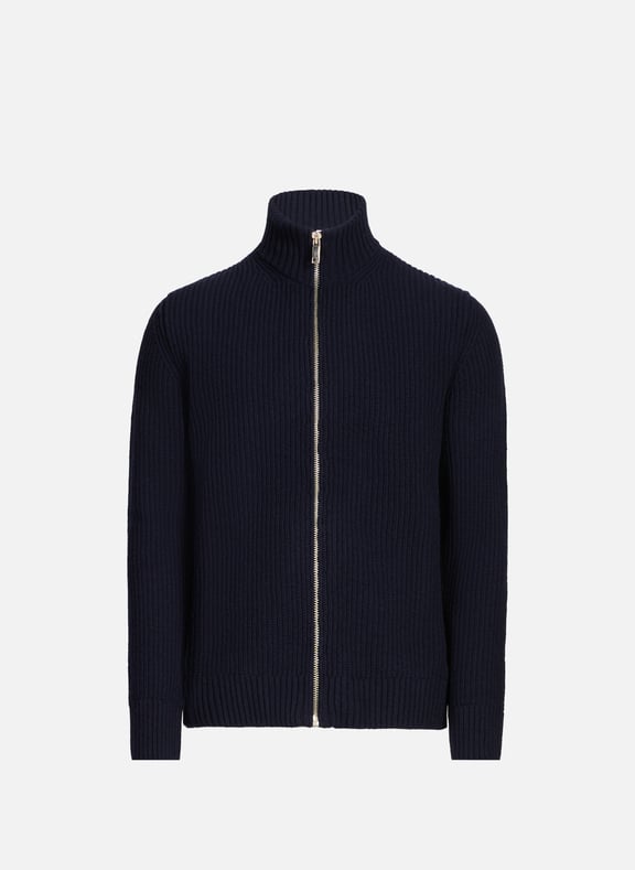 Cardigan Gefil en maille Bleu by AU PRINTEMPS PARIS AU PRINTEMPS PARIS Cardigan Gefil en maille Bleu